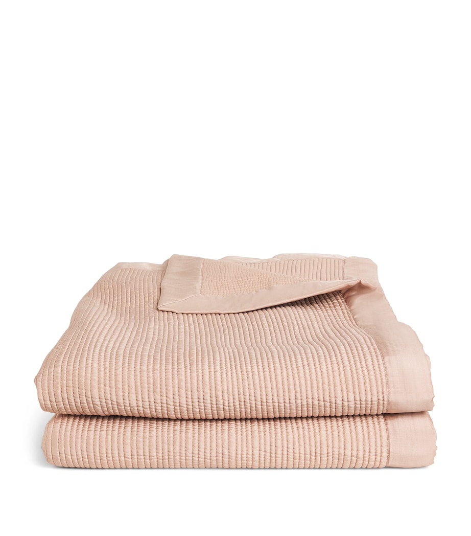 Harrods of London Fitzroy Super King Bedspread (250cm x 260cm) Blush Image 1