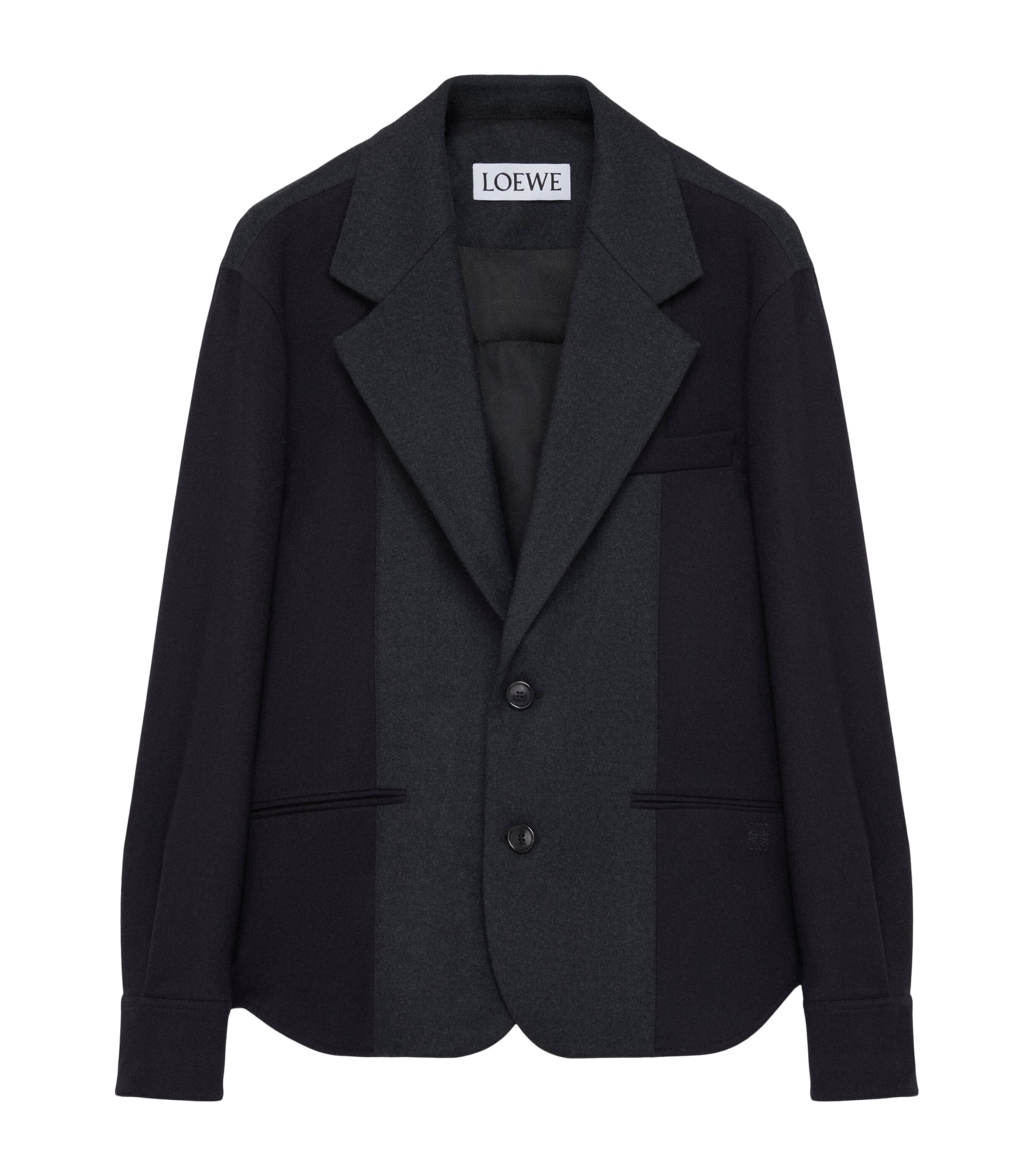 Loewe Wool-blend Hybrid Blazer In Blue