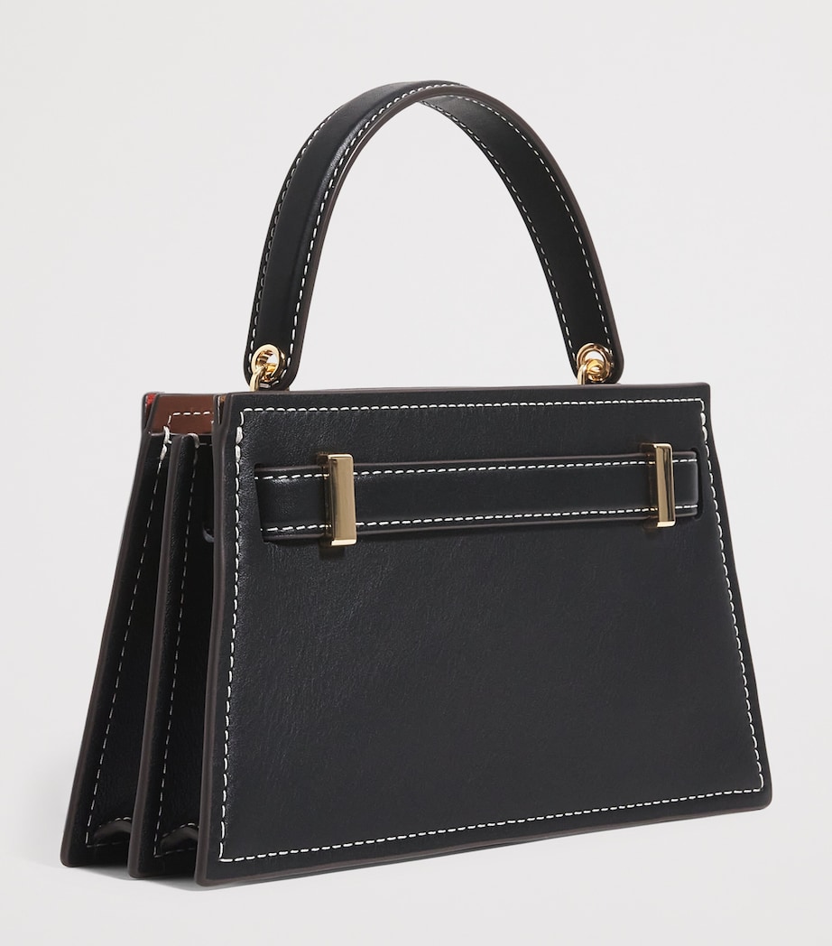 Mini Leather Lee Radziwill Top-Handle Bag BLACK 001 Image 3