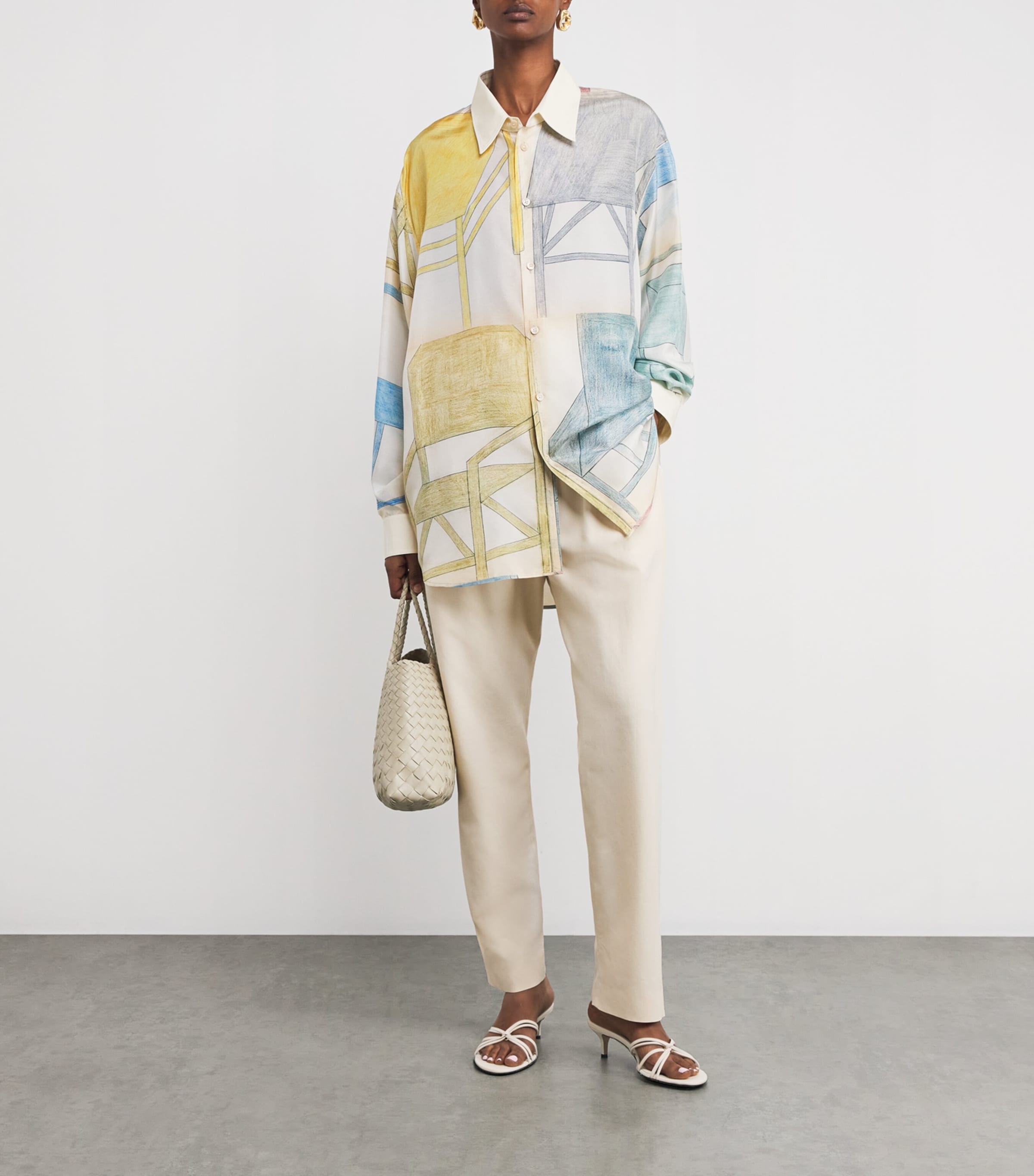 Leather Kitten Heels 50 WHITE Image 5