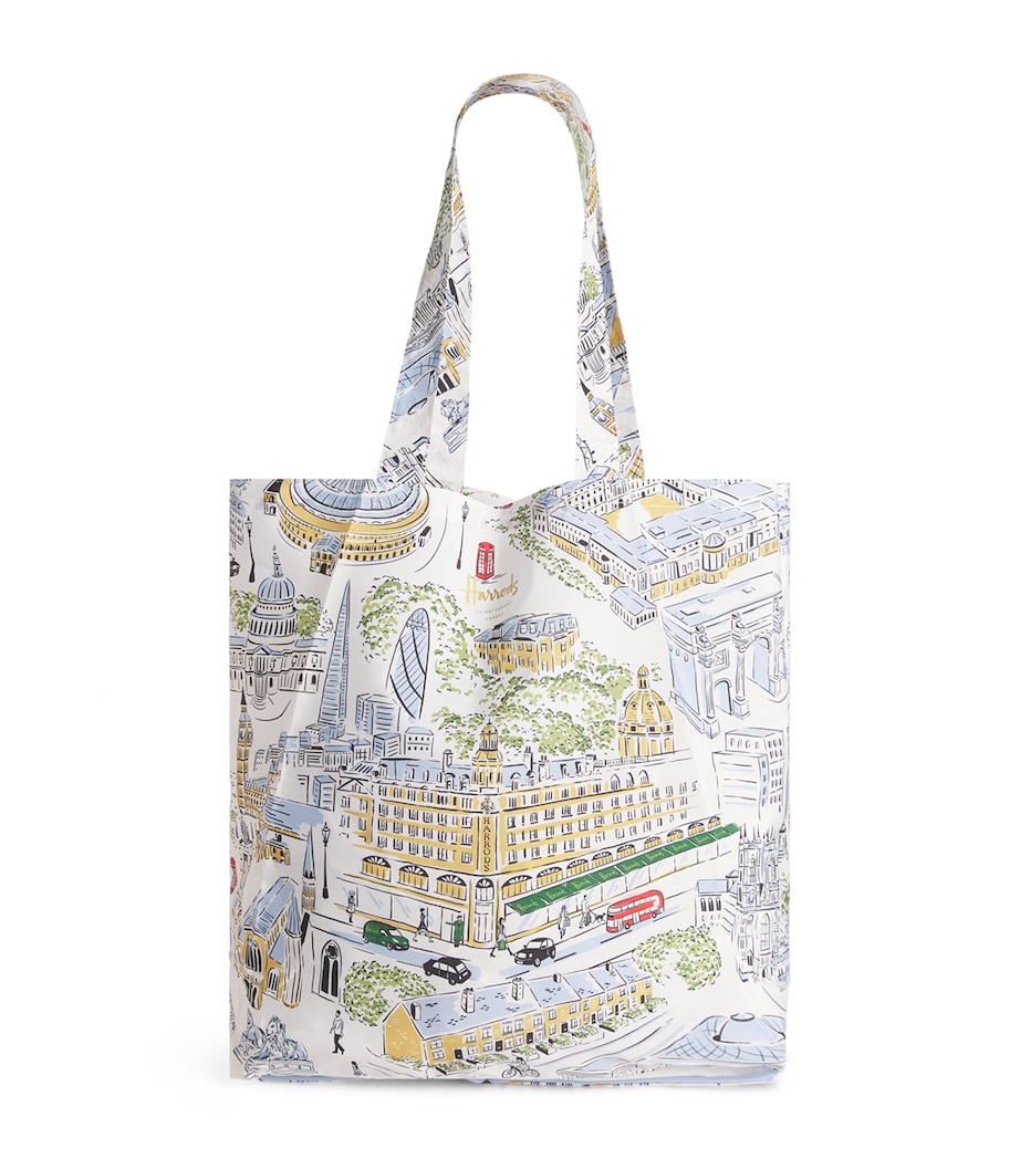 Harrods City Stories Pocket Shopper Bag Ivory Image 1