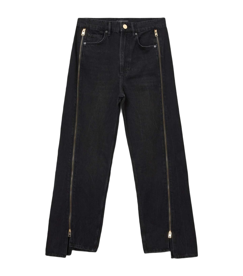 Organic Cotton Frankie Wide-Leg jeans WASHED BLACK Image 1