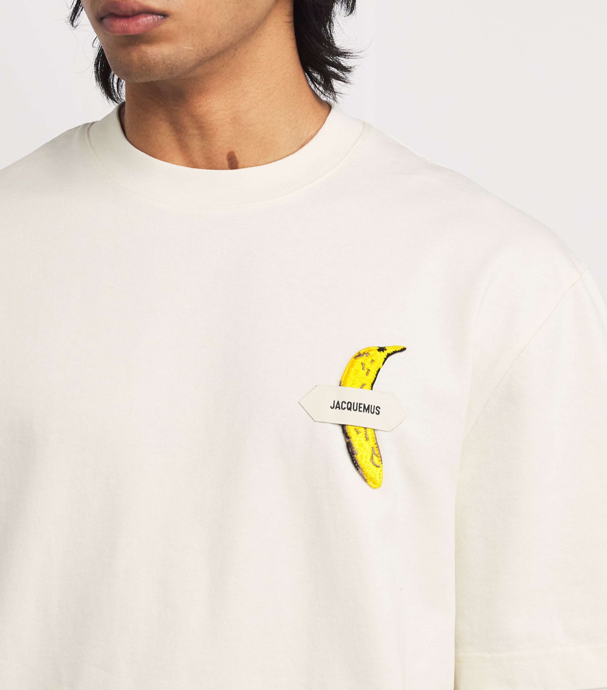 【Jacquemus】 LeTシャツ BananaコットンジャージTシャツ Jacquemus - Le T-Shirt Banane in Banana Patch Off-White – Stoy