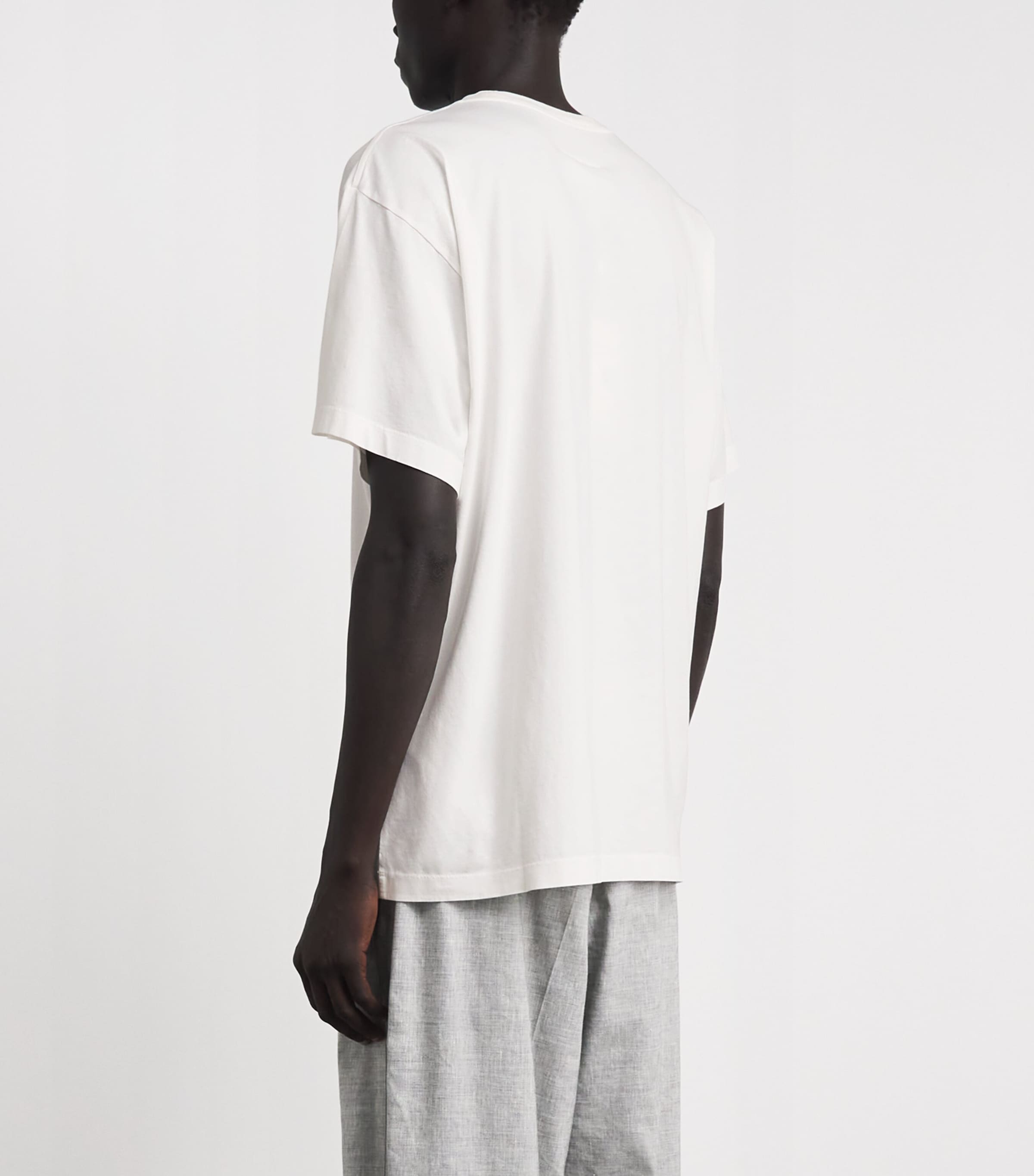 MM6 Maison Margiela White Cotton Logo T-Shirt | Harrods US