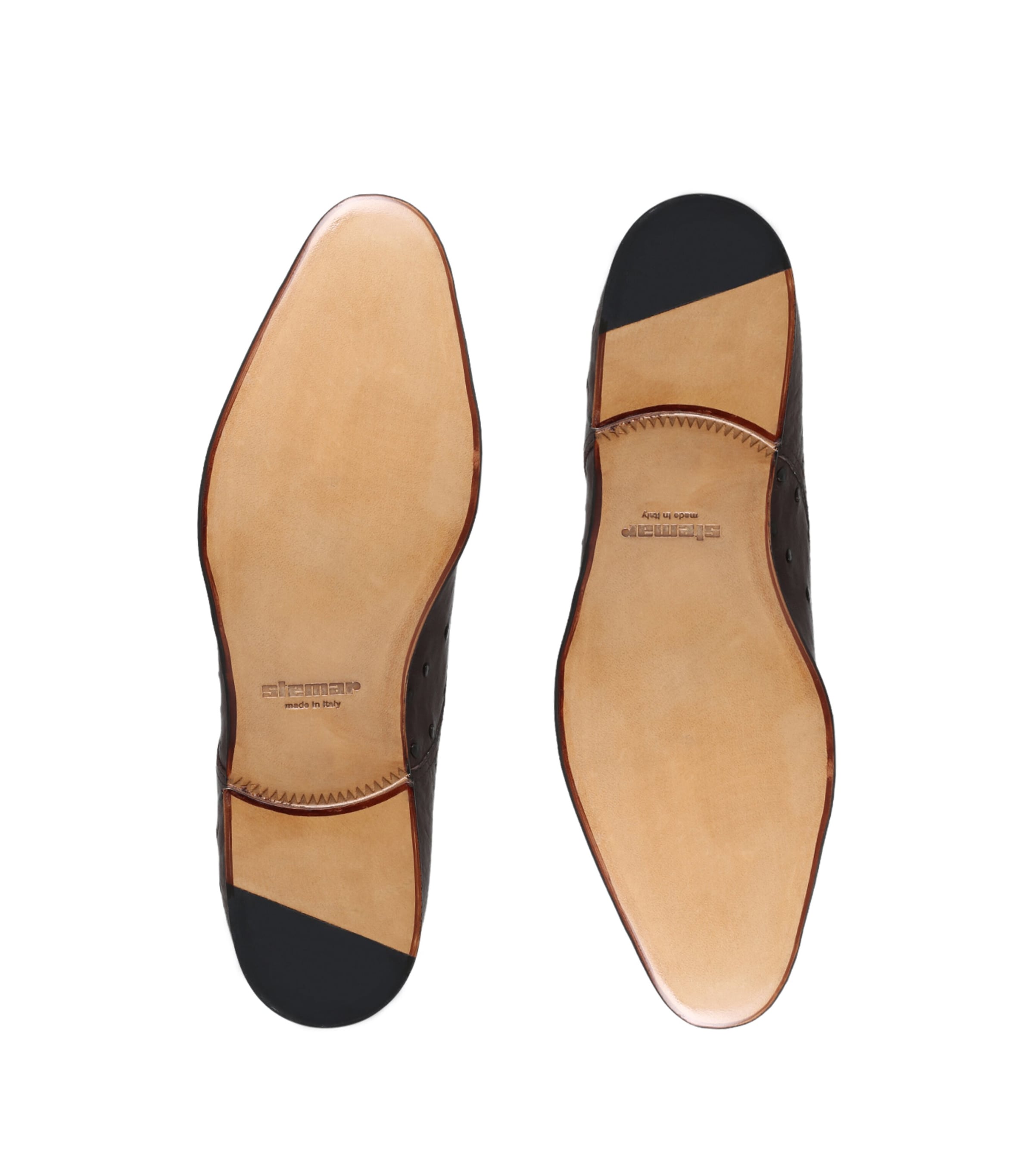 Ostrich Derby Shoes DARK BROWN Image 3