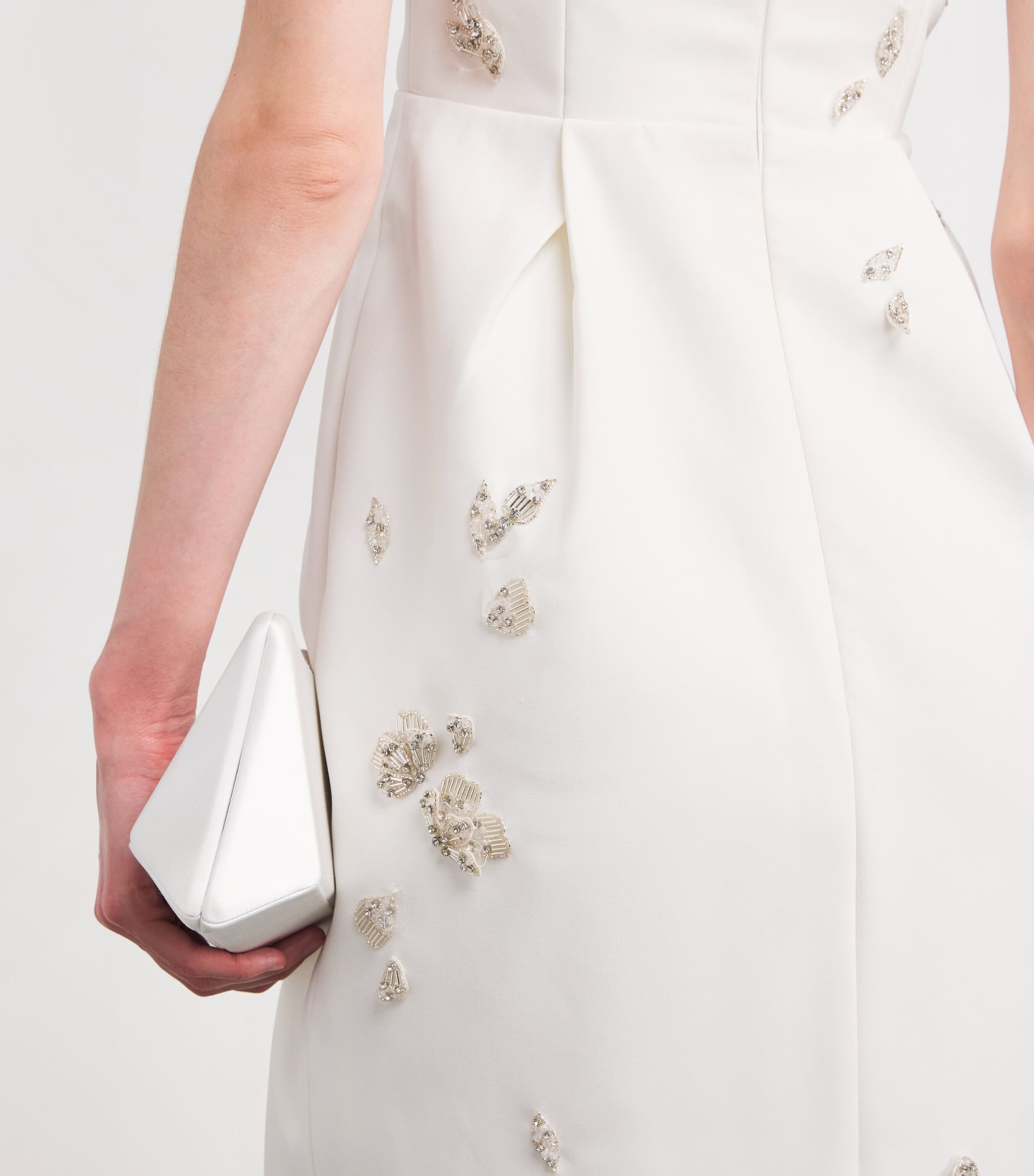 SABINA BILENKO Womens Embellished Eliana Gown White Image 6