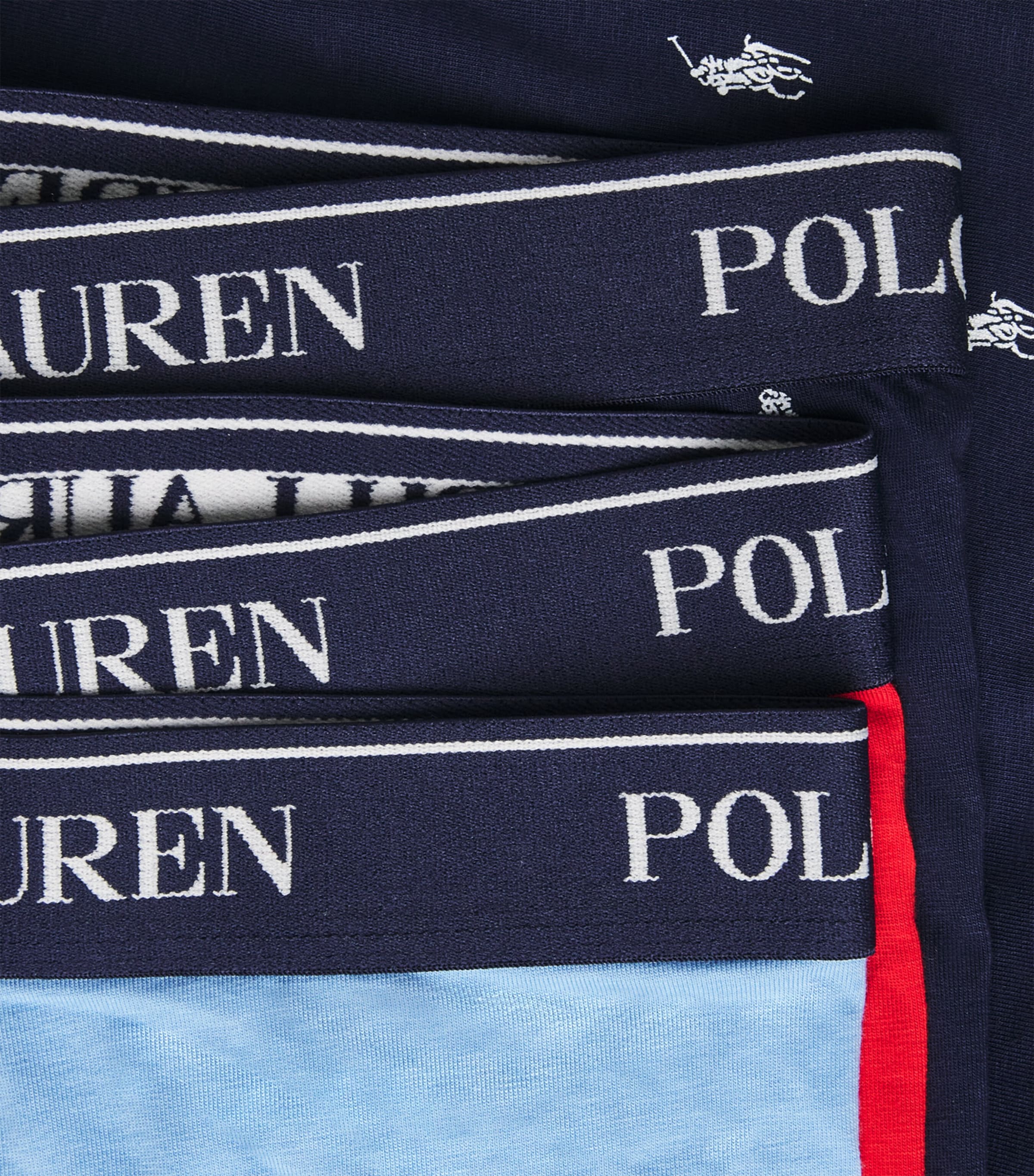 Polo Ralph Lauren Mens Logo Boxers (Pack of 3) Nvy Aop/brstl Blu/rl Image 5