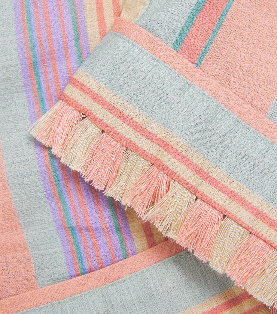 Cotton Fringed Cascadian Shorts (2-12 Years) MULTI STRIPE Image 4