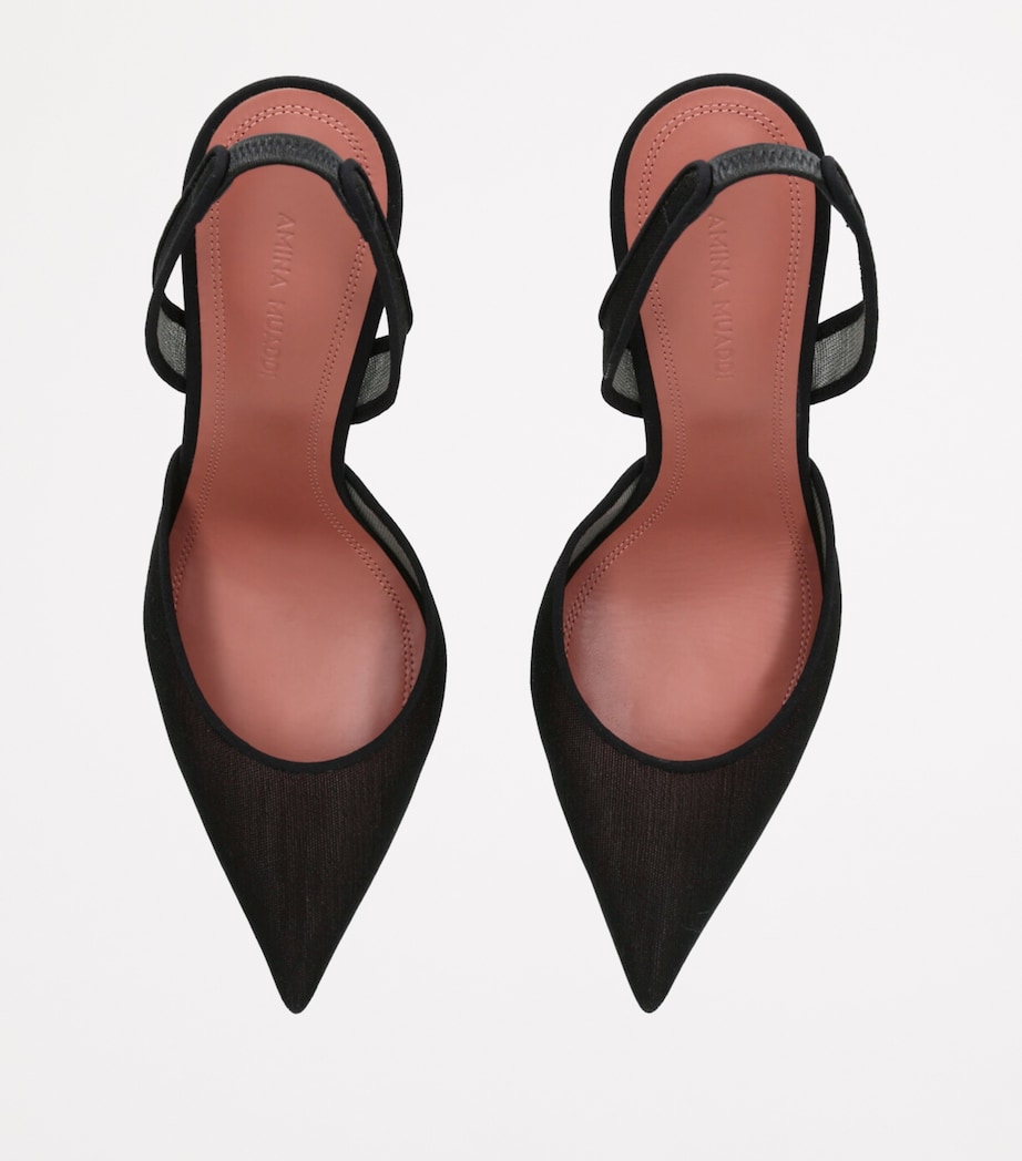 Mesh Holli Slingback Pumps 95 BLACK Image 4