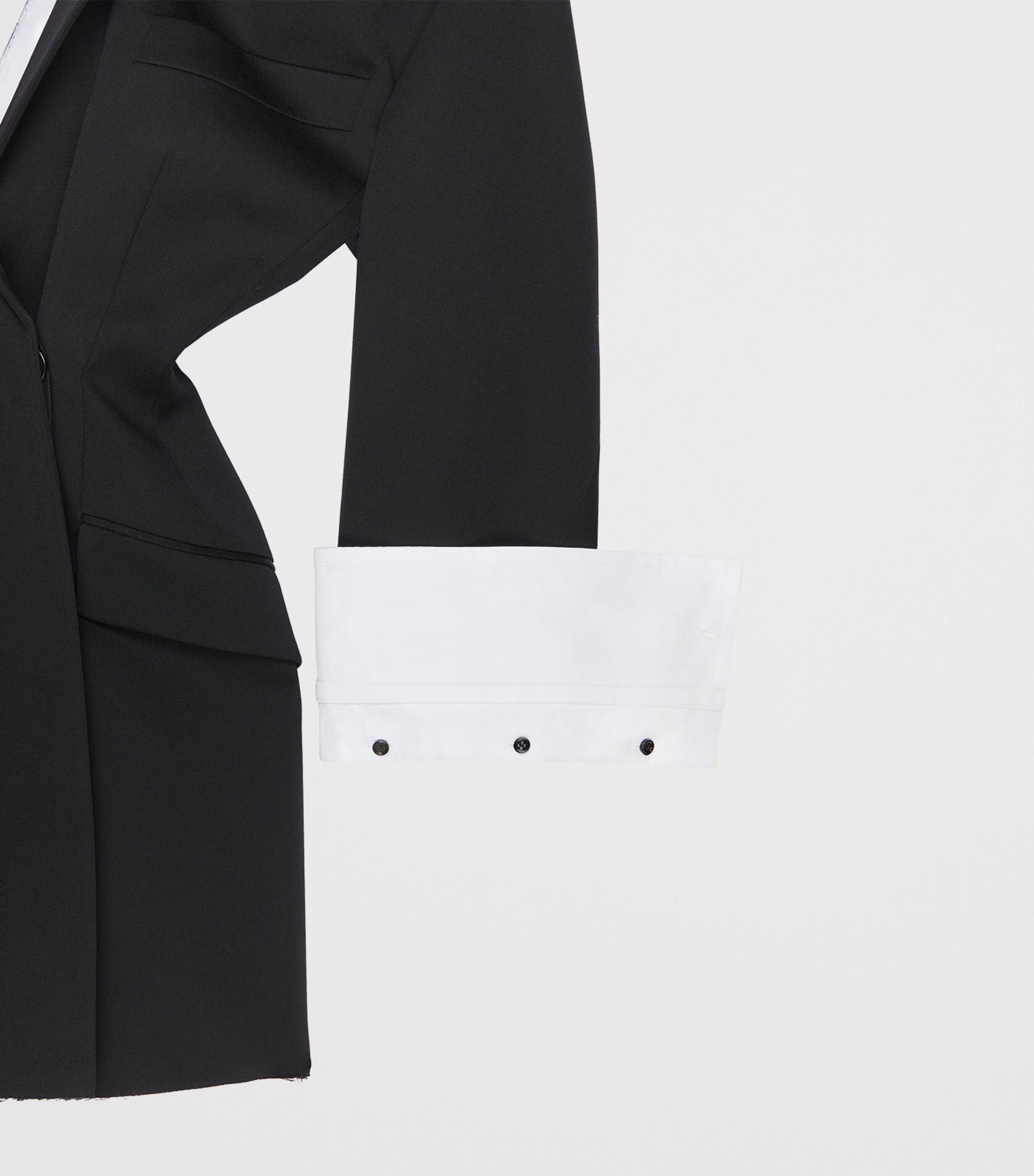 Givenchy Womens Wool Deconstructed Blazer Mini Dress Black Image 4