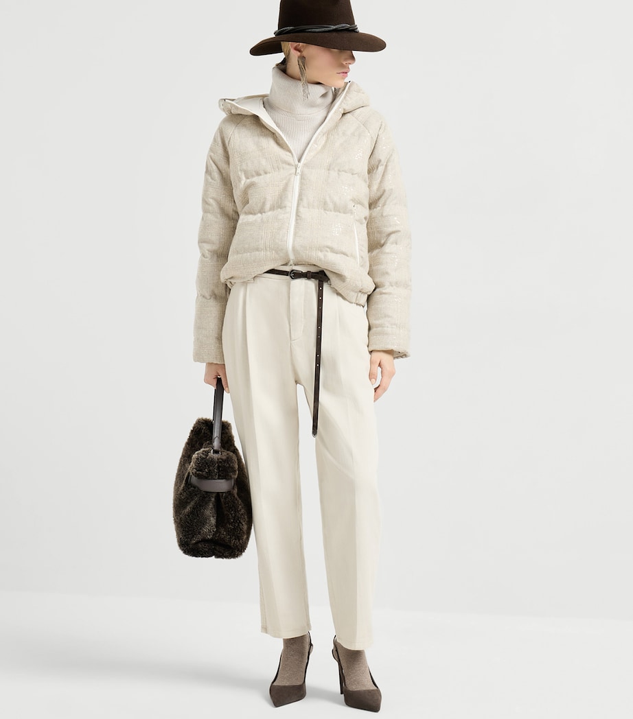 Virgin Wool Down Puffer Jacket C356 Image 2