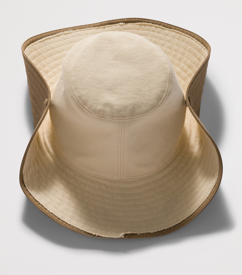 Miu Miu Cotton Logo Cowboy Hat Neutral Image 2