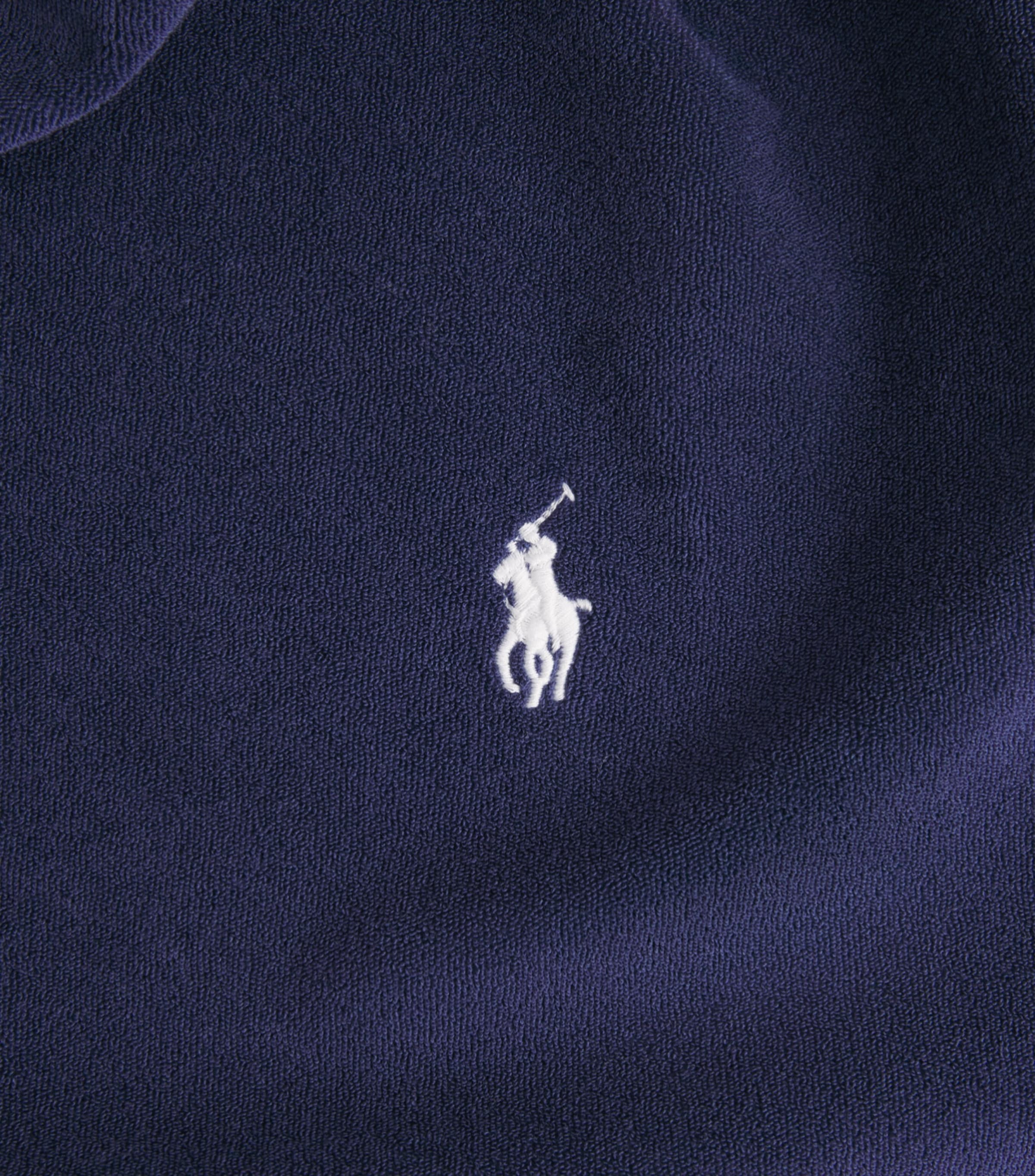 Polo Ralph Lauren Mens Cotton-Blend Terry Cloth T-Shirt Newport Navy Image 6