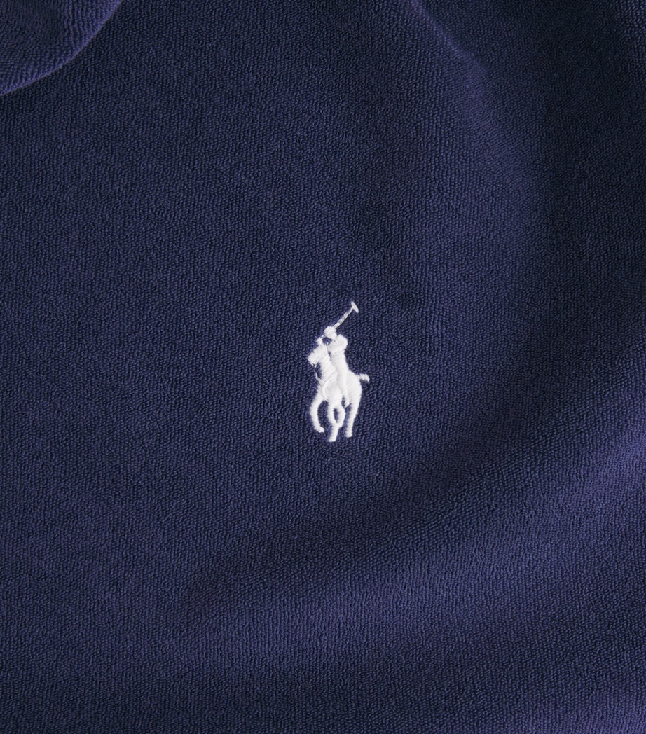 Polo Ralph Lauren Mens Cotton-Blend Terry Cloth T-Shirt Newport Navy Image 6
