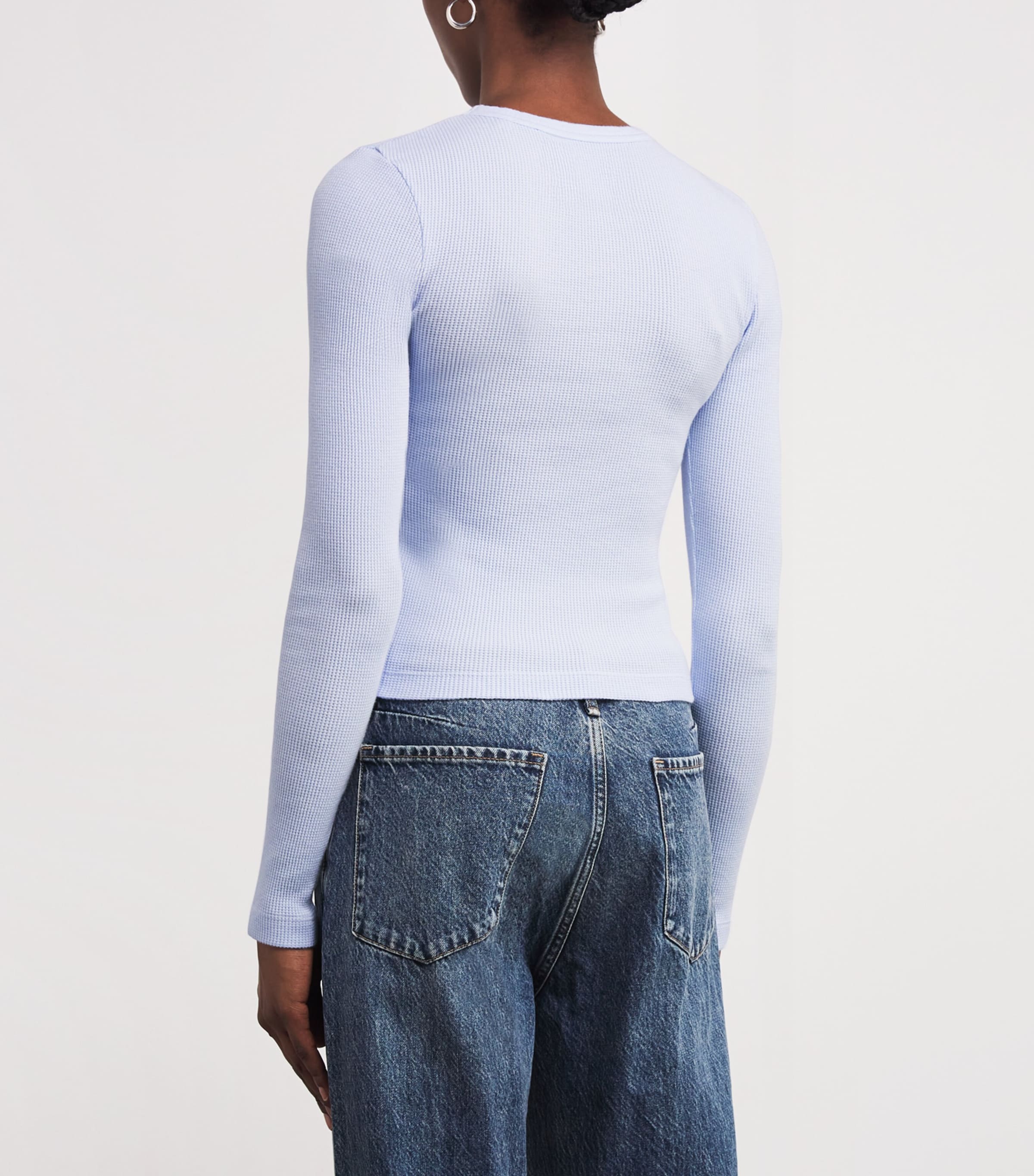 Cotton Pilar Waffle T-Shirt PERRI Image 4