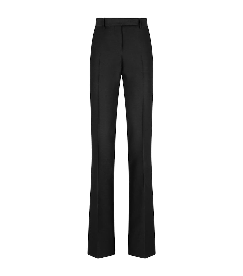 TOM FORD Womens Wool-Silk Tailored Trousers Naa Image 1