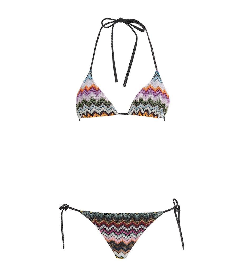 Zigzag Triangle Bikini SM9YJMULTI DARK BASE Image 1