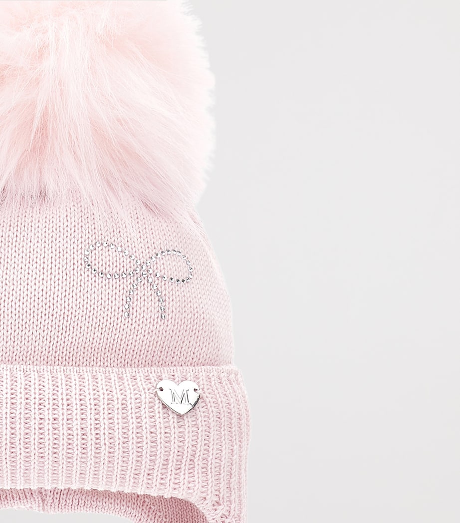 Wool-Blend Pom-Pom Hat ROSA FAIRYTALE Image 3