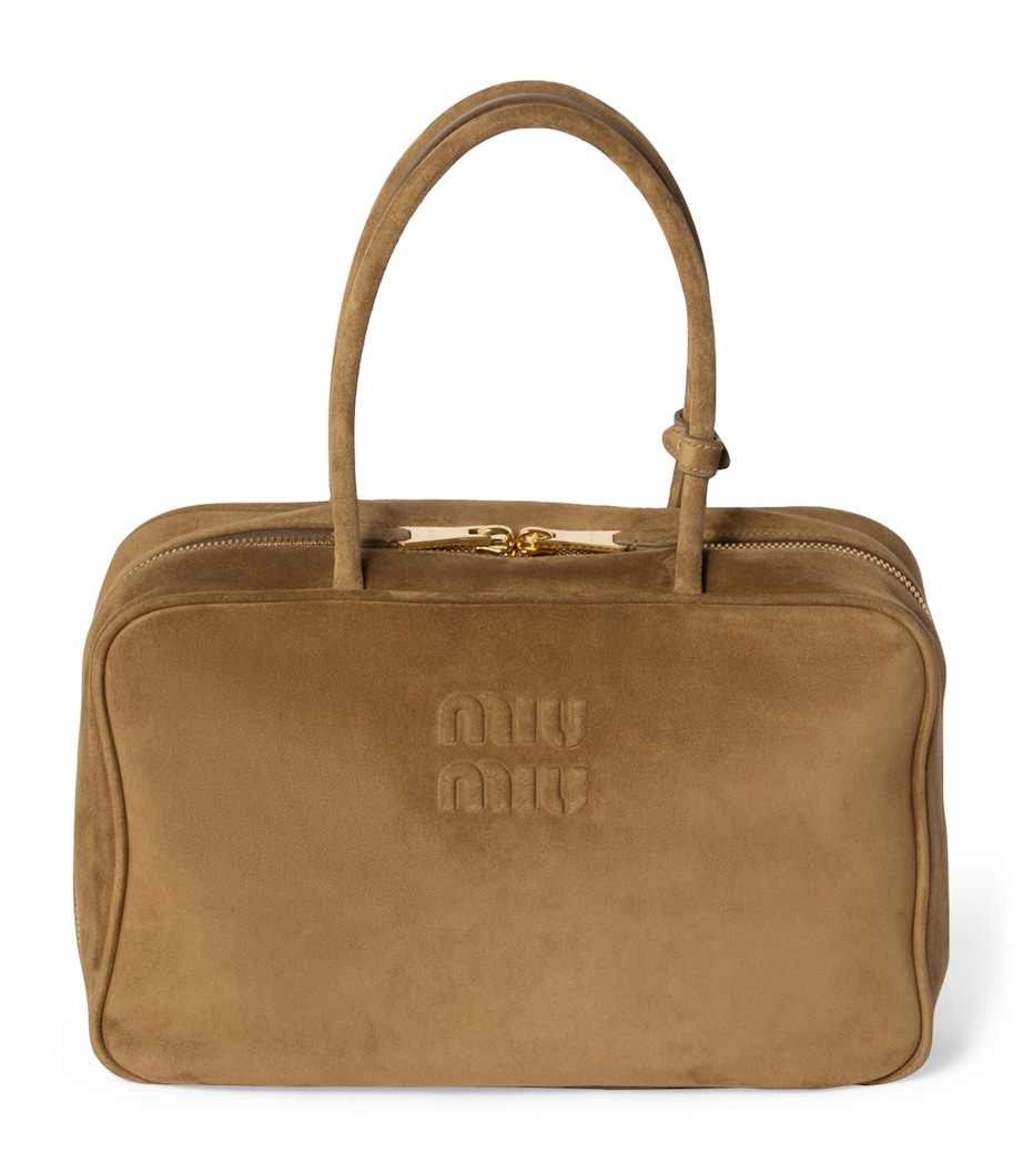 Suede Beau Top-Handle Bag F0393 Image 1