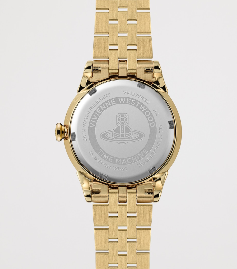 Vivienne Westwood Stainless Steel Little Wallace Watch 32mm Gold Green Image 5