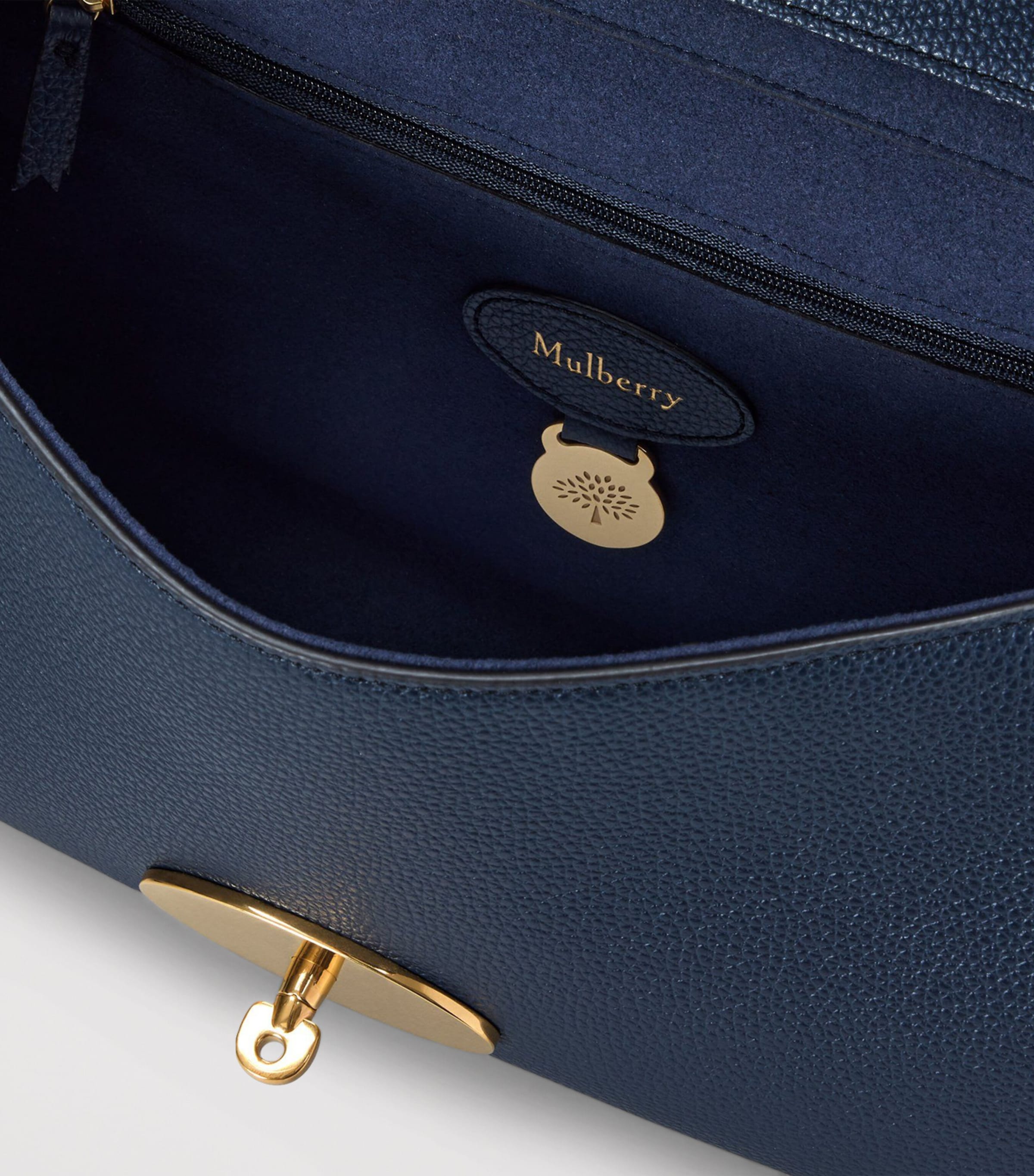Mulberry Leather Lily Shoulder Bag Night Sky Image 4