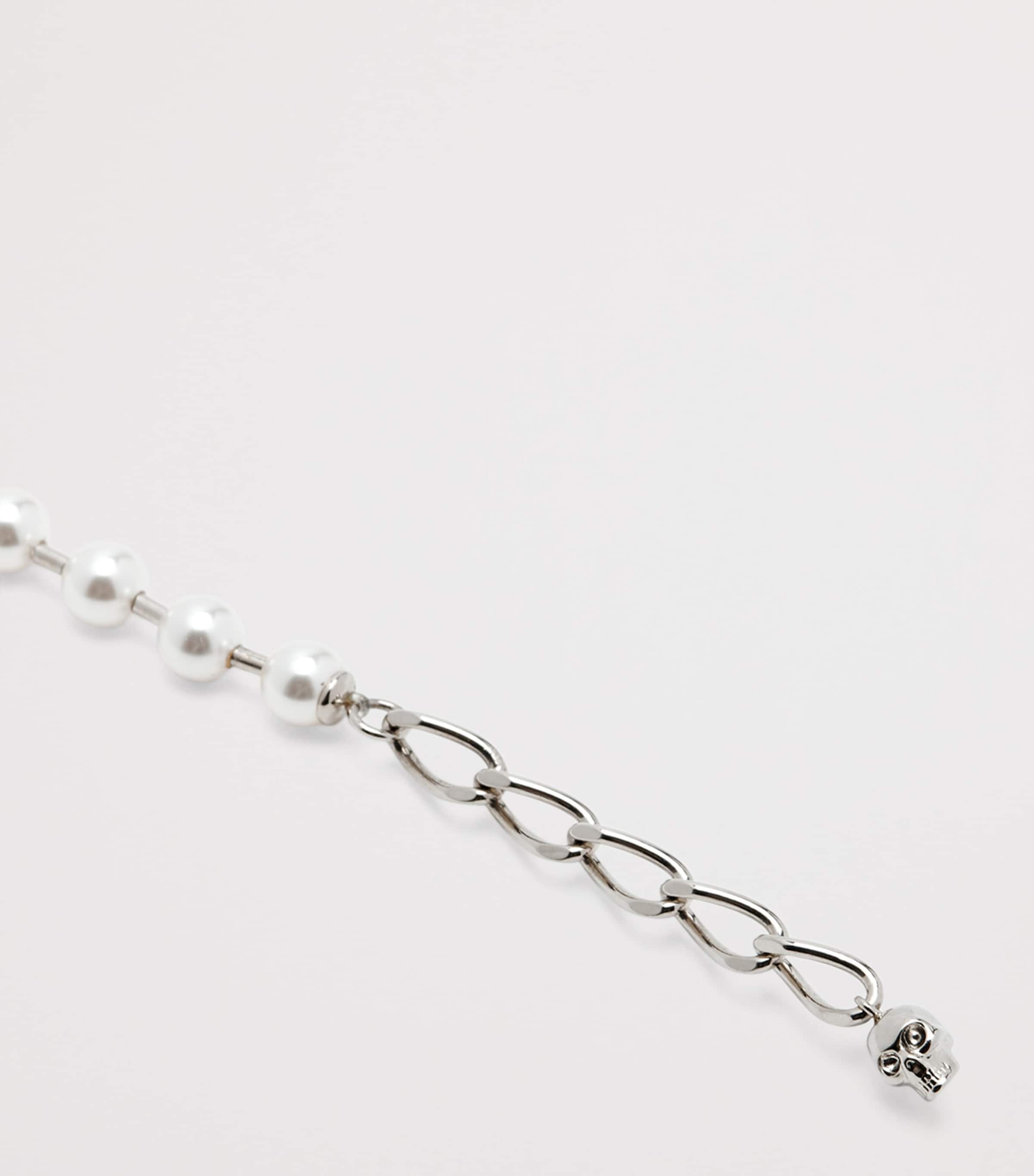 McQueen Faux Pearl and Skull Bracelet Image 4