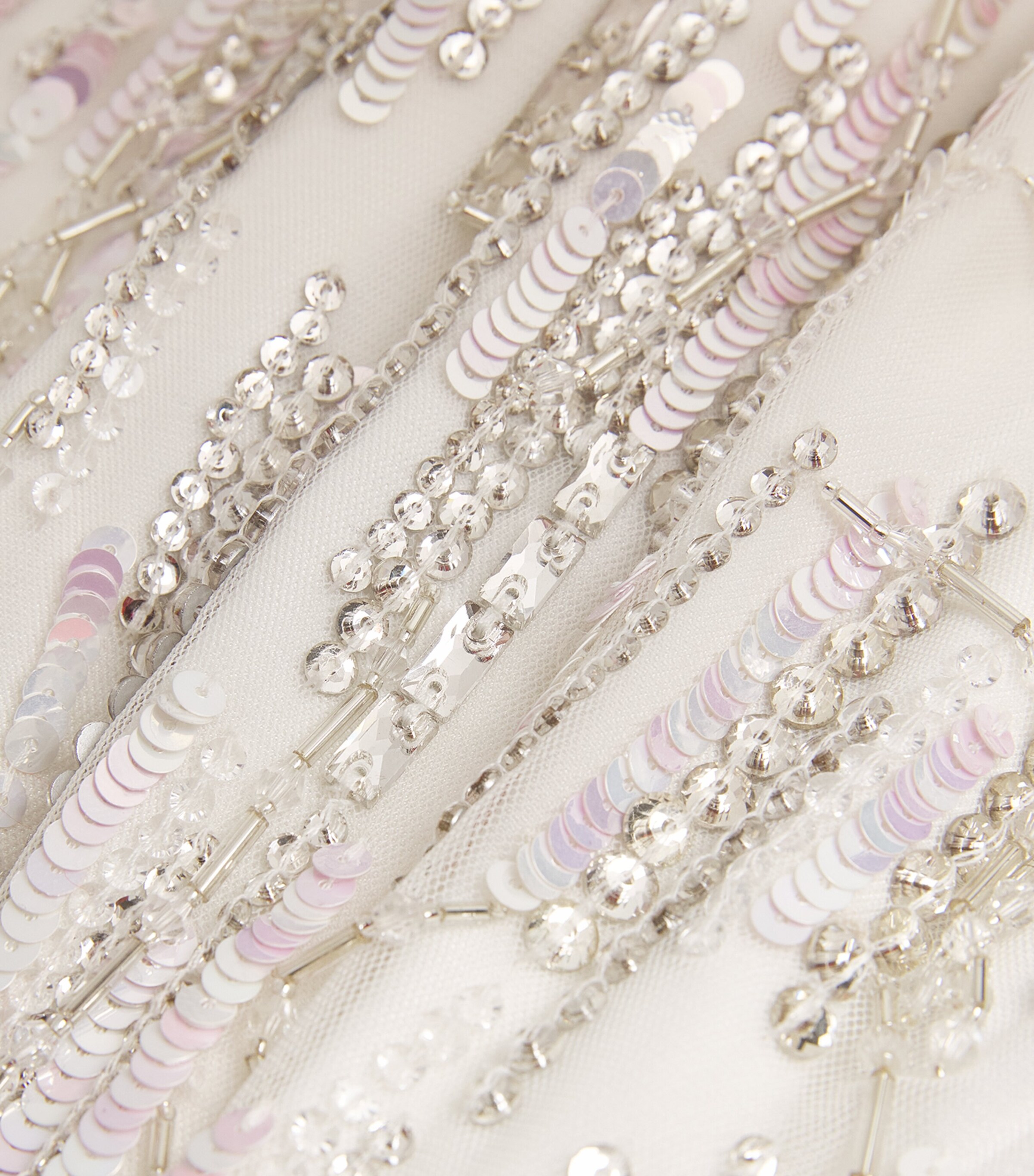 Shimmer Paris Mini Dress 001 IVORY Image 5