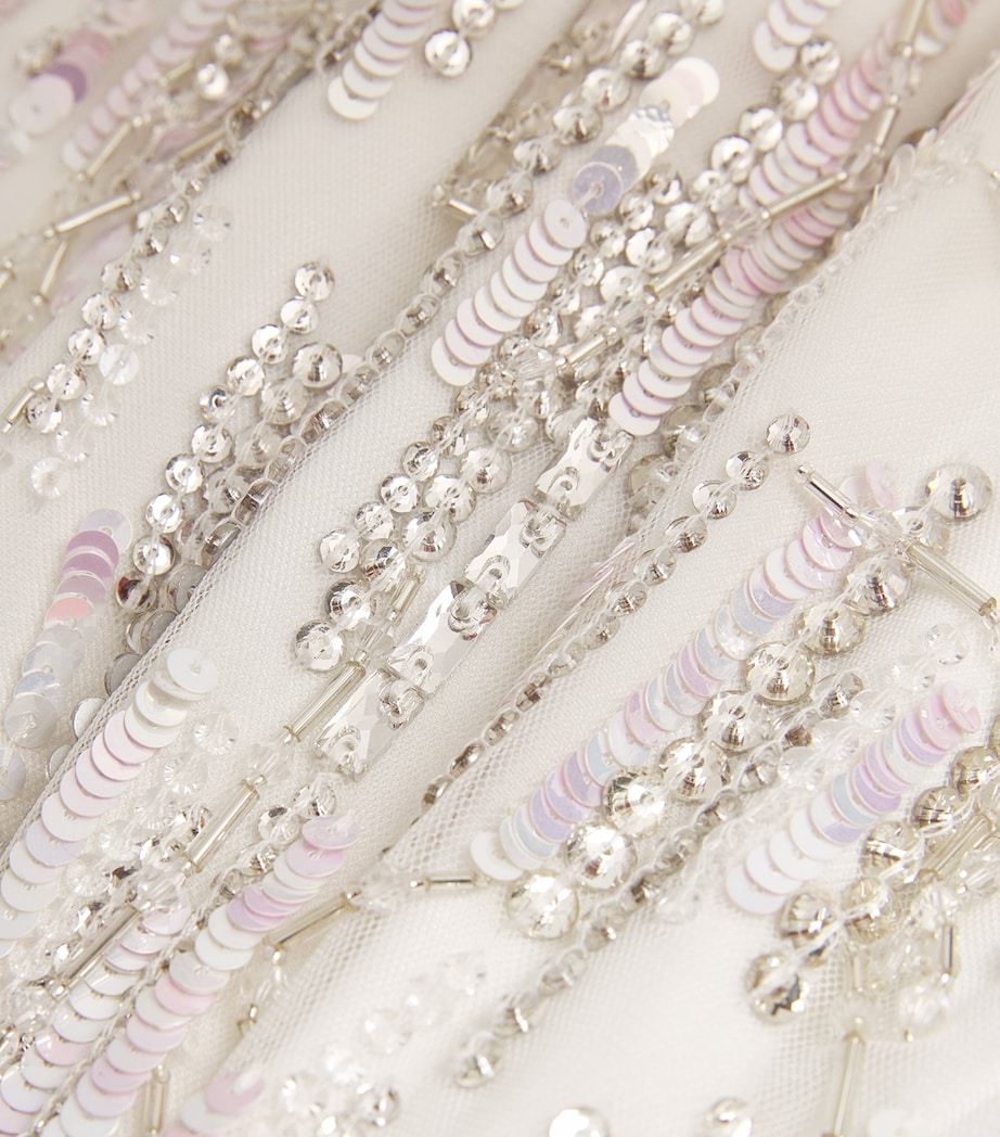 Shimmer Paris Mini Dress 001 IVORY Image 5