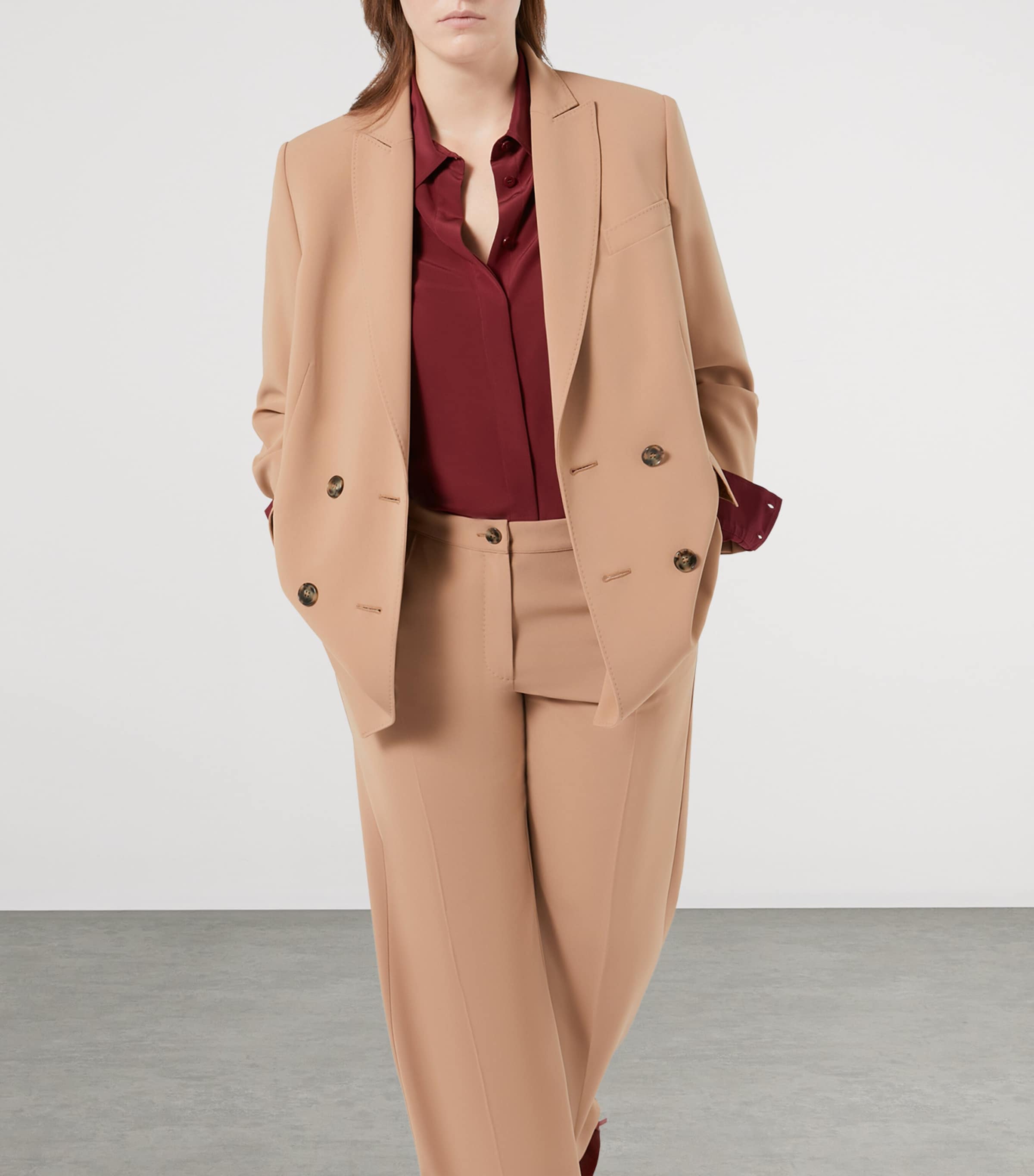 Double-Breasted Blazer CAMEL Image 6