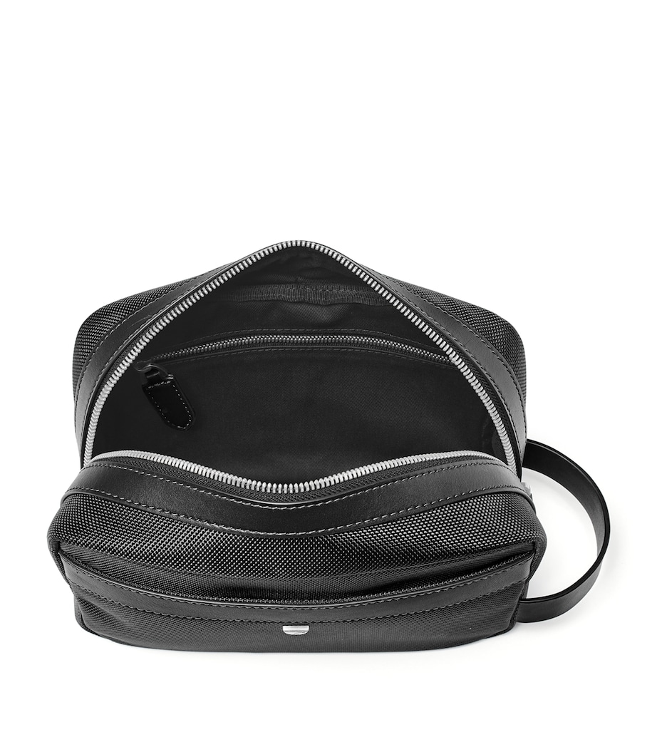 Aspinal Of London Logo-Detail Wash Bag Black Image 3