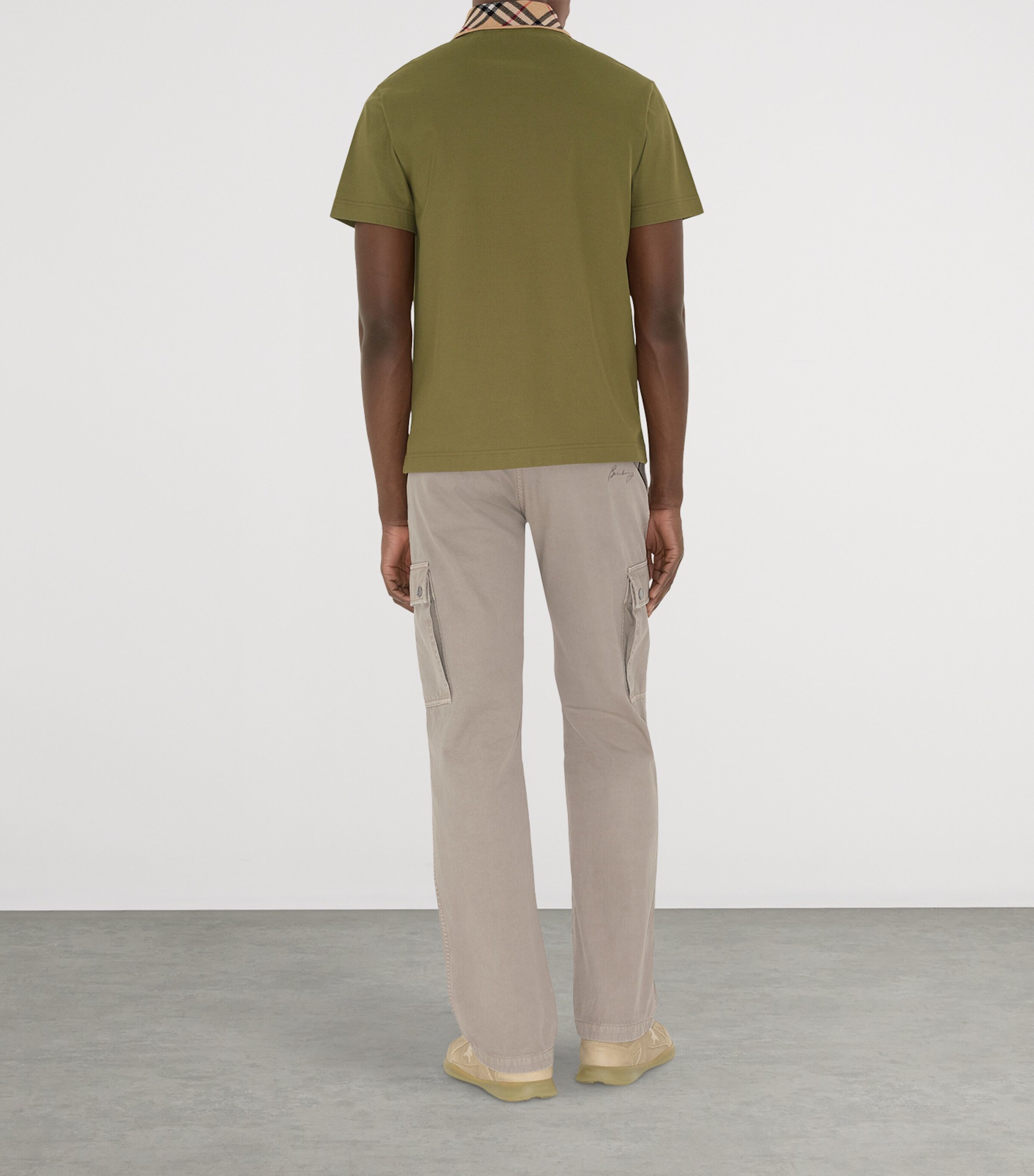 Cotton Piqué Slim Polo Shirt ESTATE Image 4