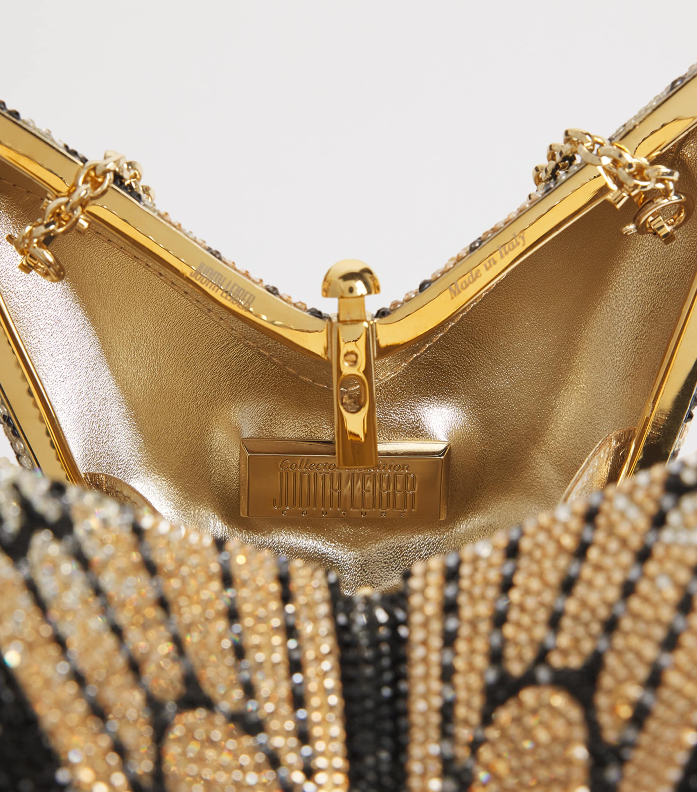 Judith Leiber Embellished Butterfly Clutch Bag Champagne Jet Multi Image 5