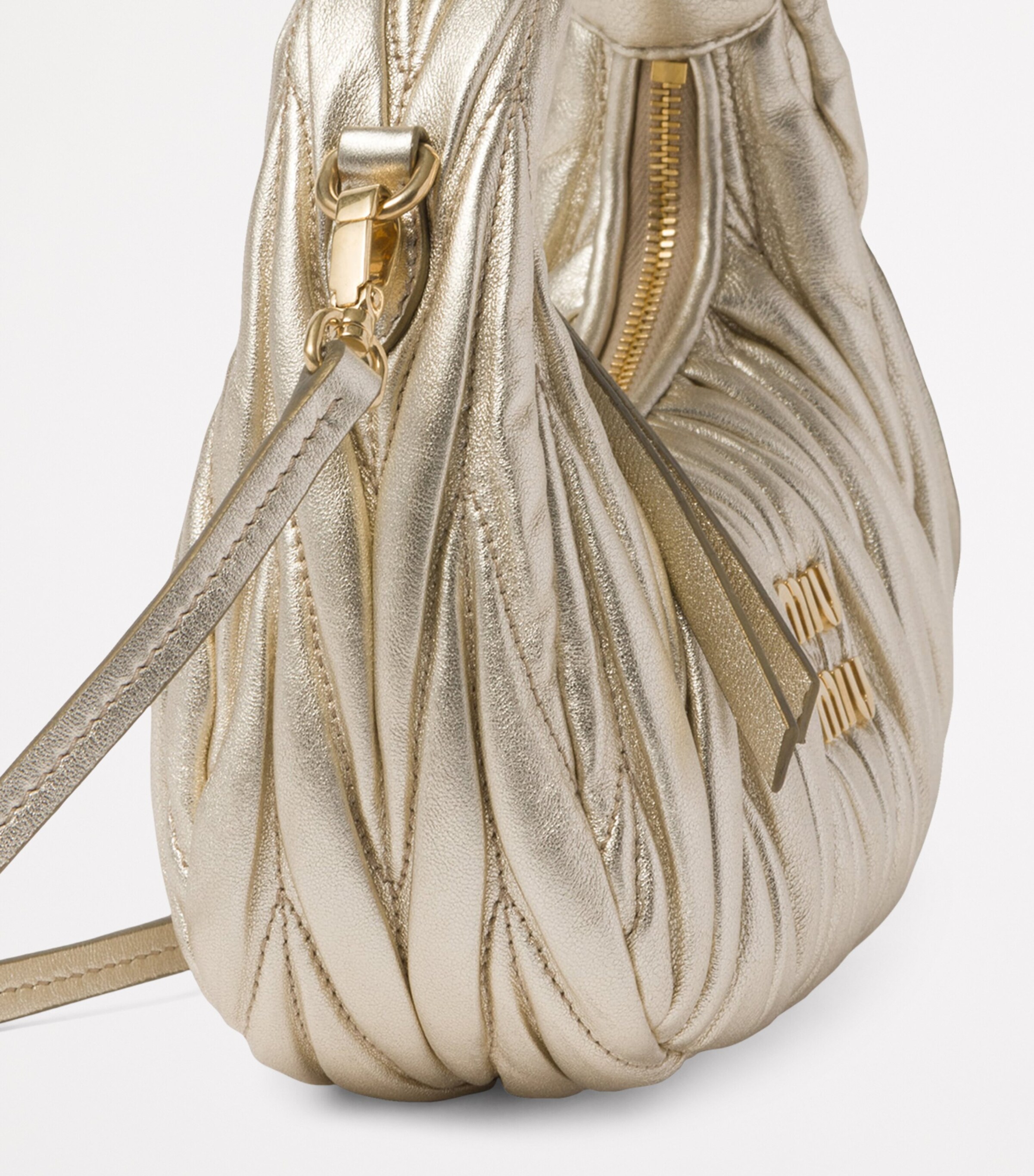 Mini Matelassé Leather Wander Top-Handle Bag F0846 Image 7