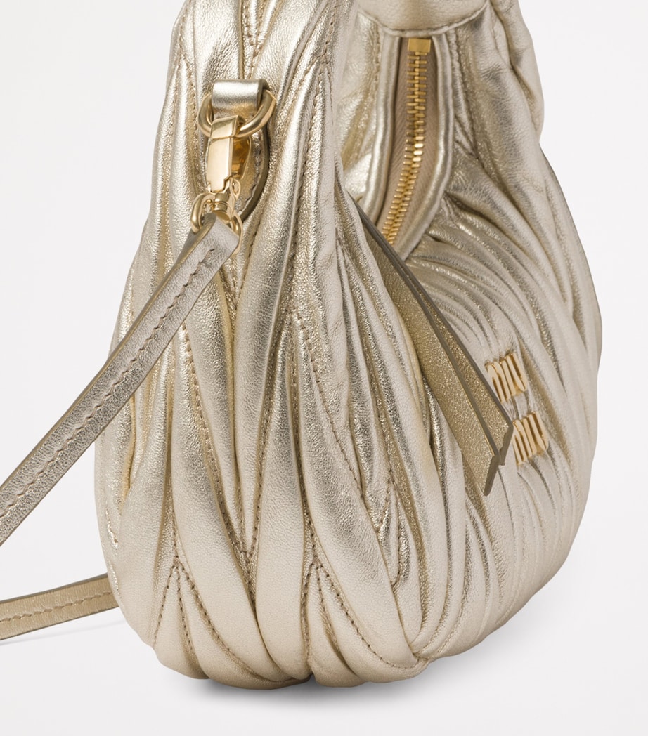 Mini Matelassé Leather Wander Top-Handle Bag F0846 Image 7
