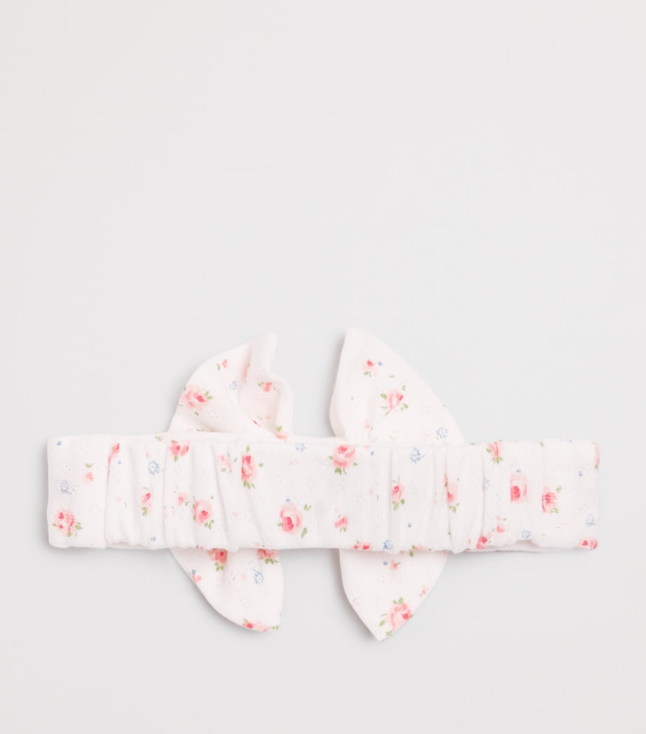 Cotton Floral Bow Headband 13NACRE Image 2