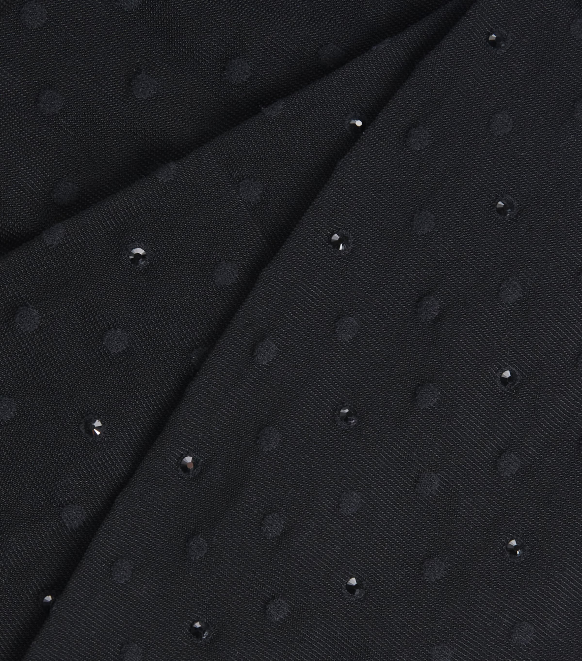 Crystal-Embellished Polka-Dot Tights 8361 BLACK JET Image 5