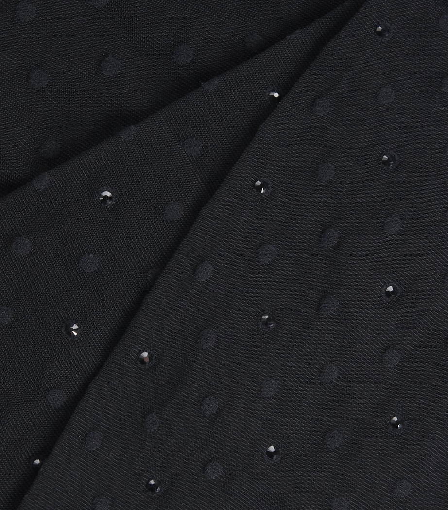 Crystal-Embellished Polka-Dot Tights 8361 BLACK JET Image 5