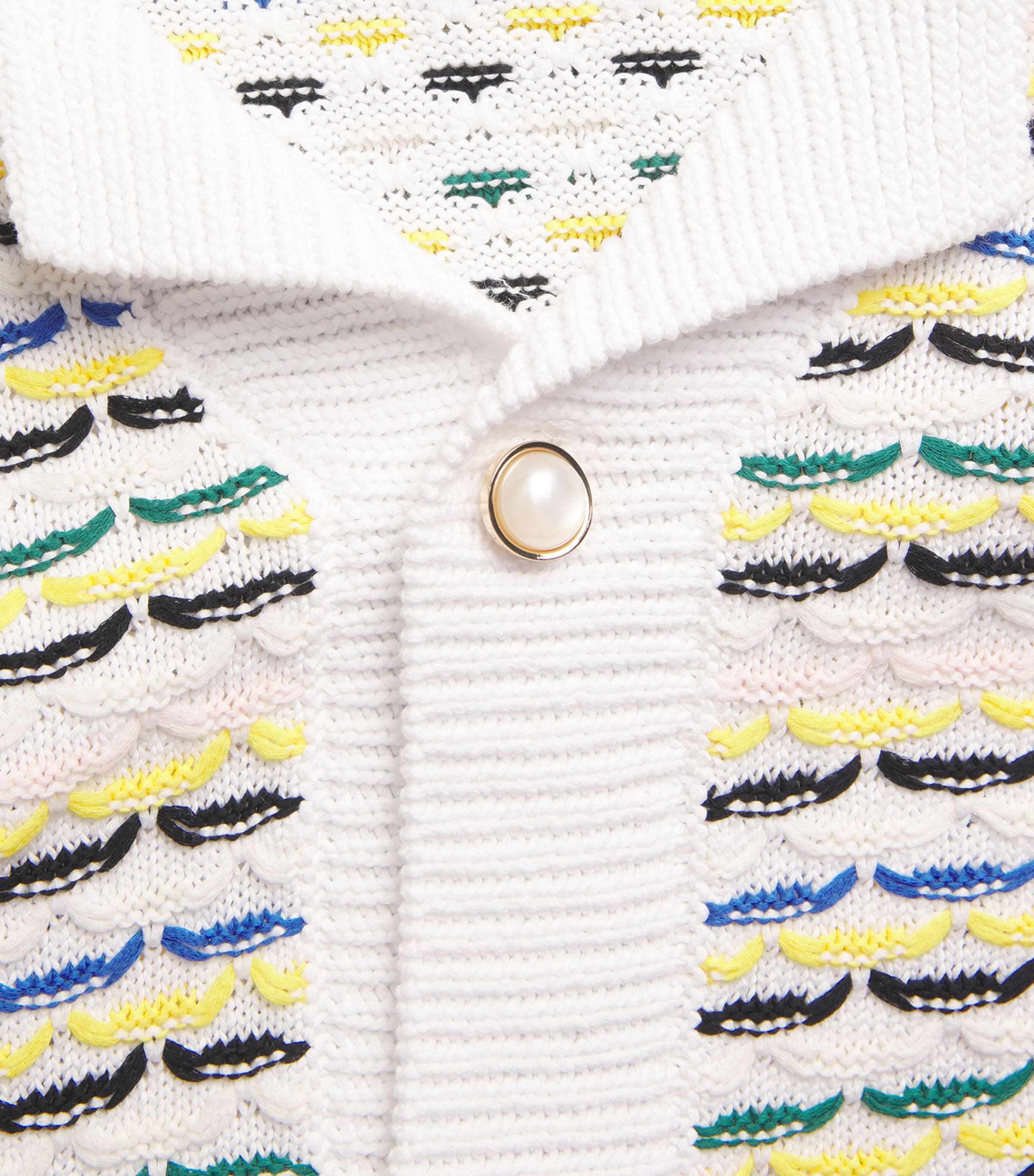 Cotton Tuck-Stitch Polo Shirt MULTI Image 5