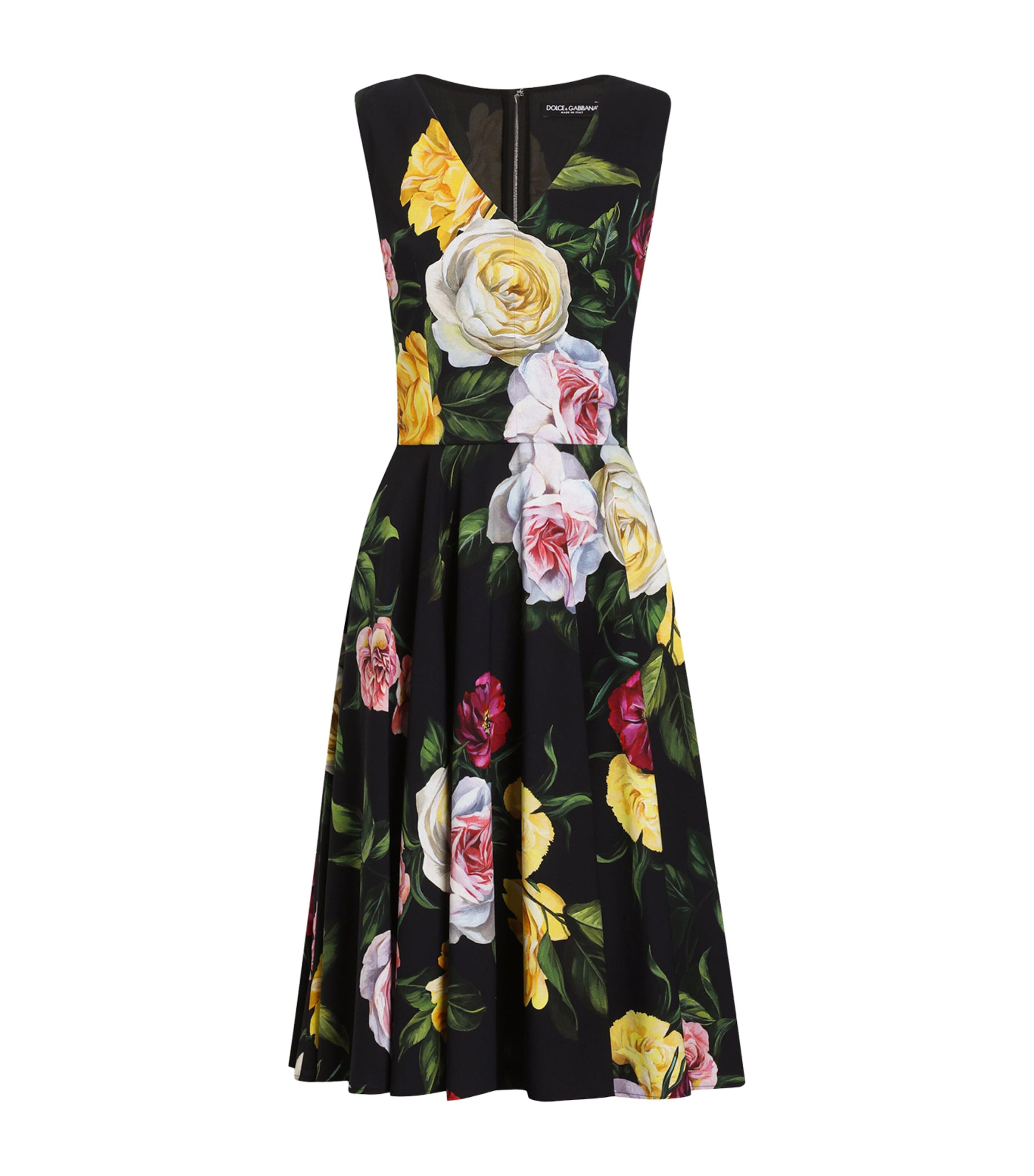 Shop Dolce & Gabbana Floral Midi Dress