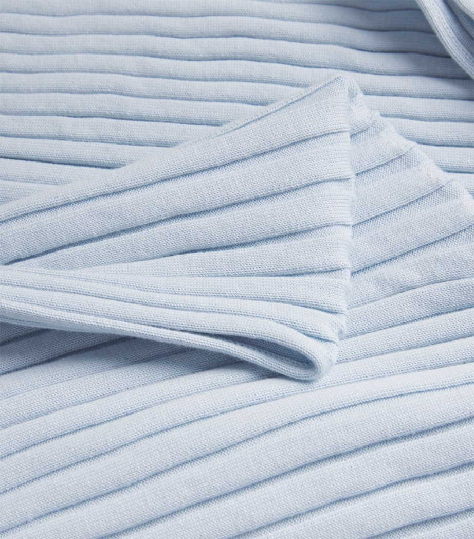 Organic Cotton Midi Skirt 4210 LIGHT BLUE Image 2