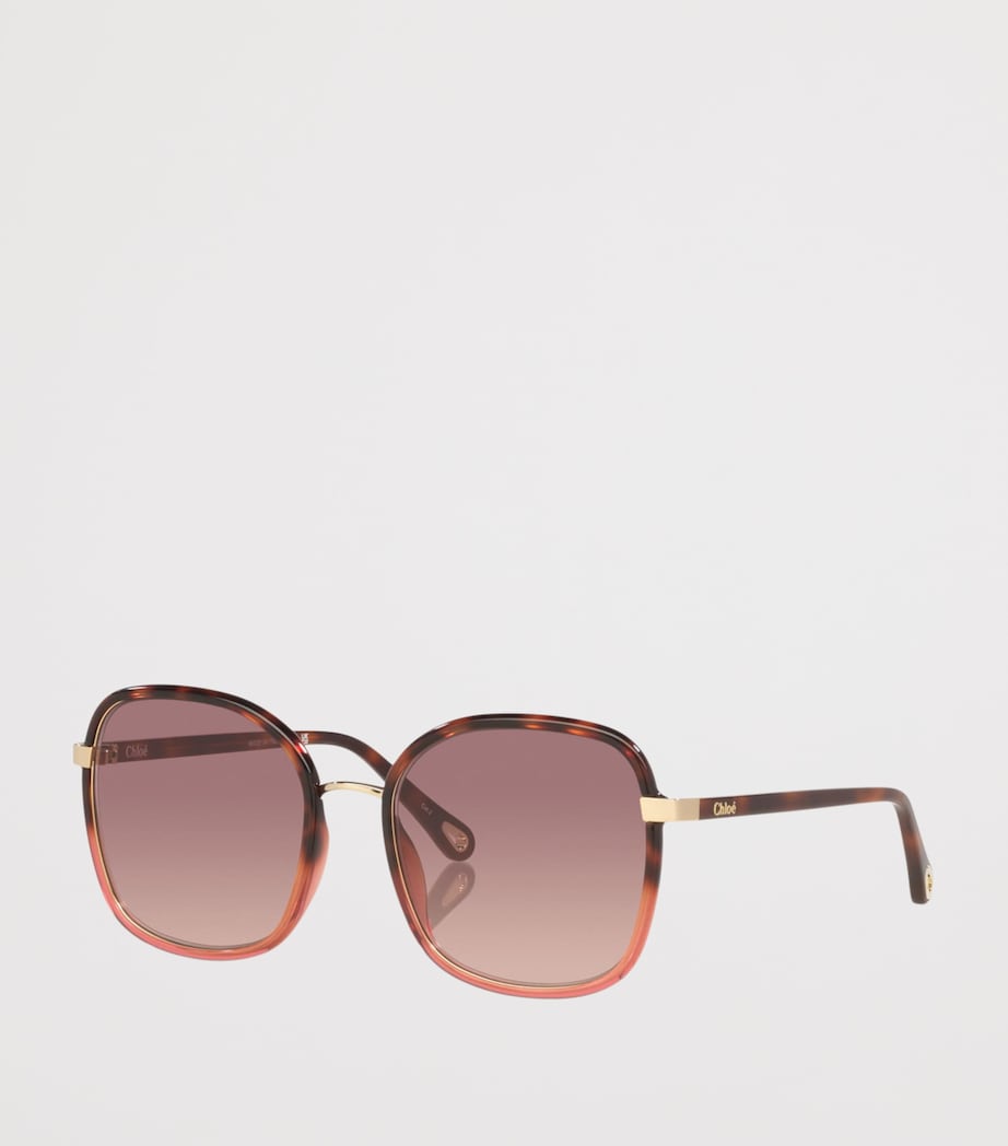 Chloé Injected Franky Square Sunglasses Brown Image 2