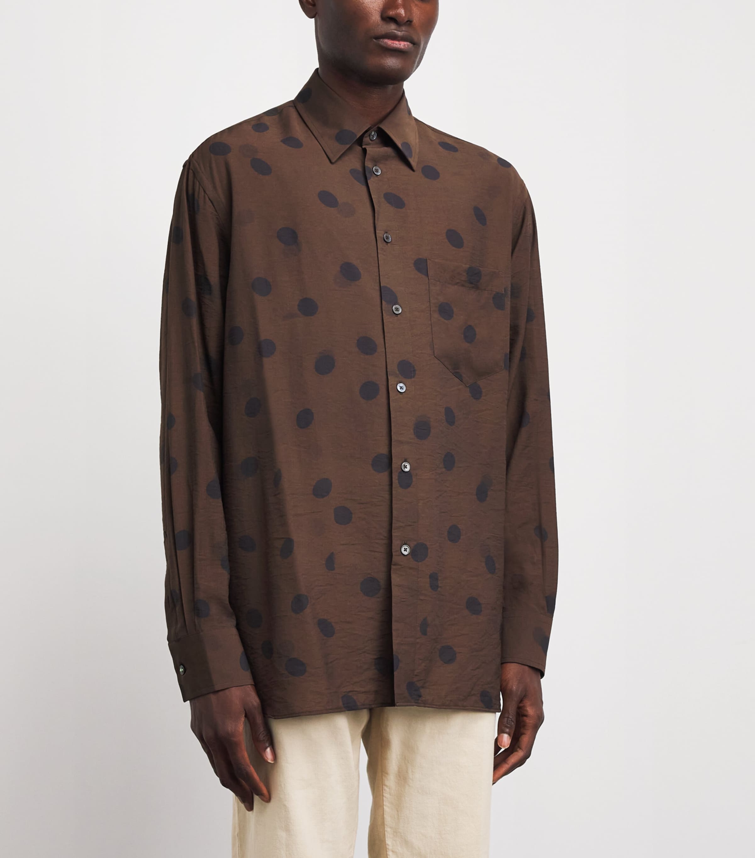 Paul Smith Mens Polka-Dot Shirt Image 4