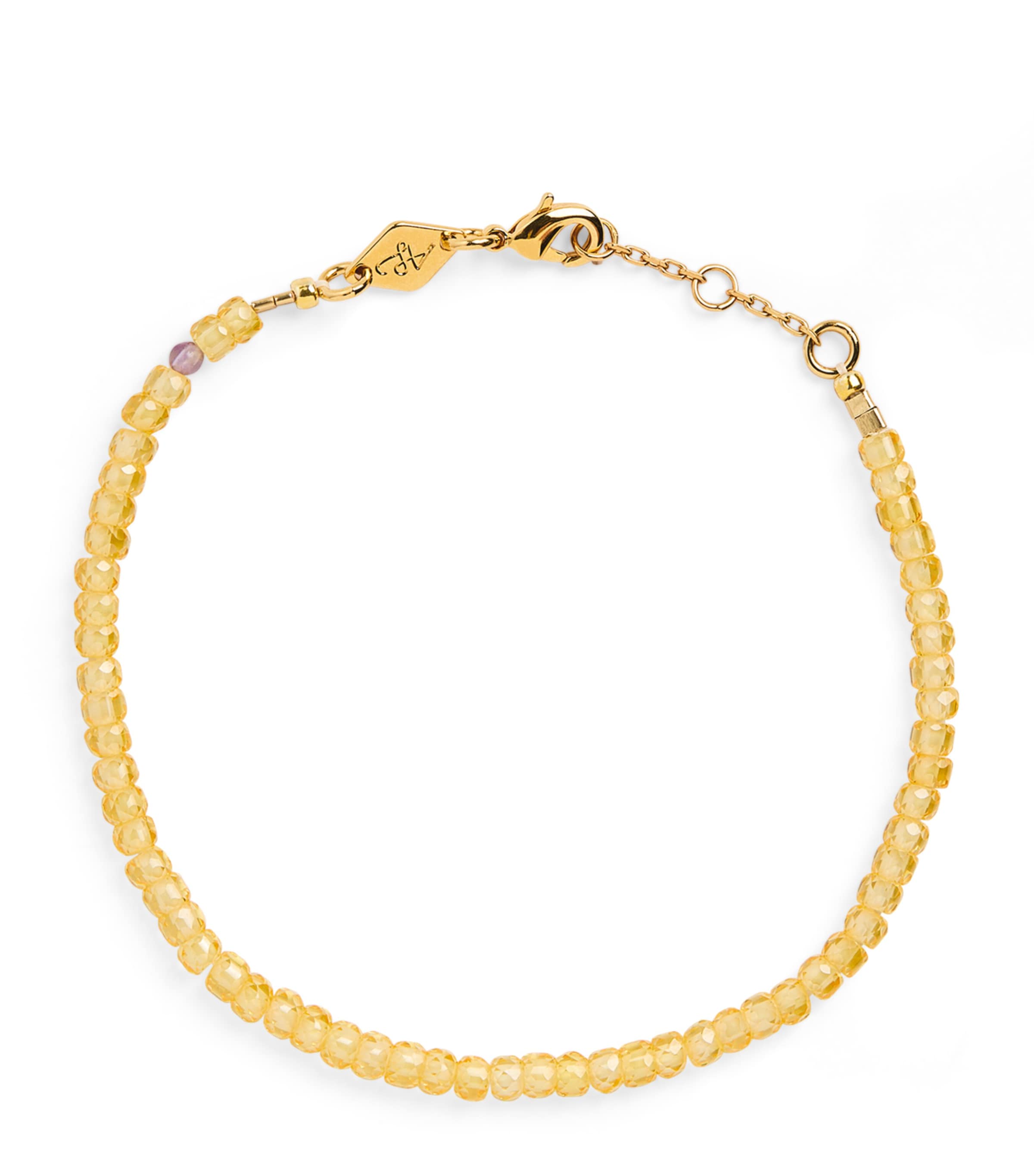 Anni Lu Gold-plated Tan Line Bracelet In Gold