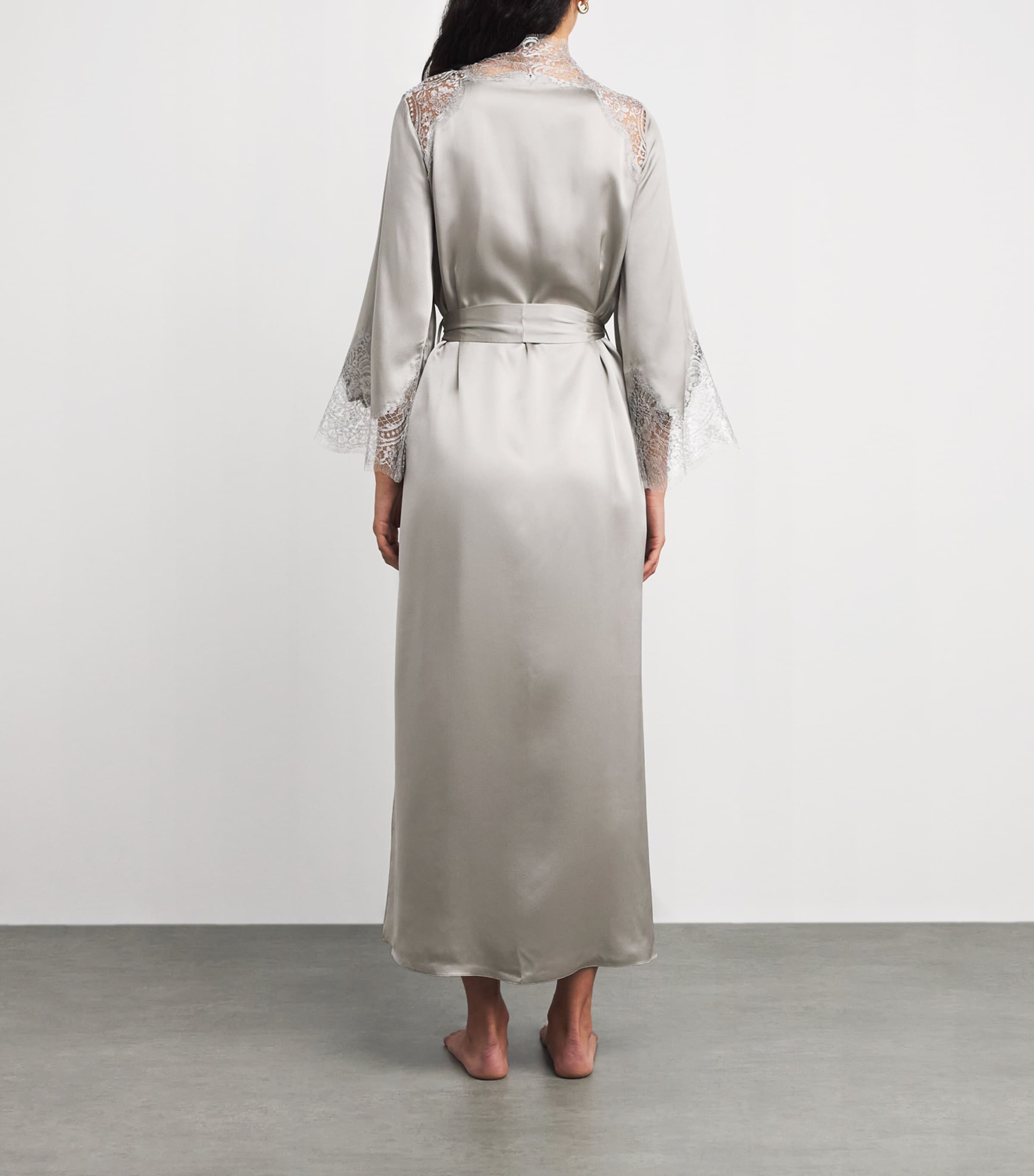 Silk Written In The Stars Long Robe SIREN SILVER Image 4