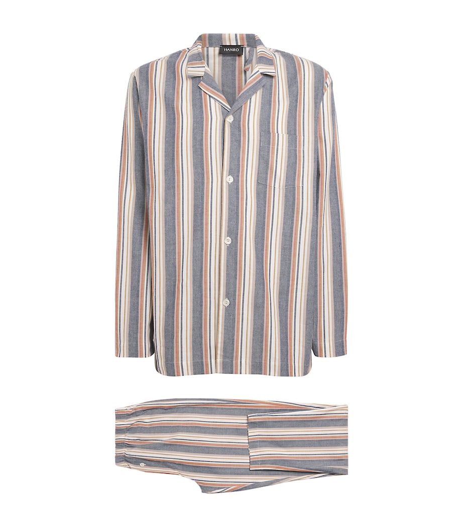 Cotton Cosy Comfort Pyjama Set 3043 REDWOOD STRIPE Image 1