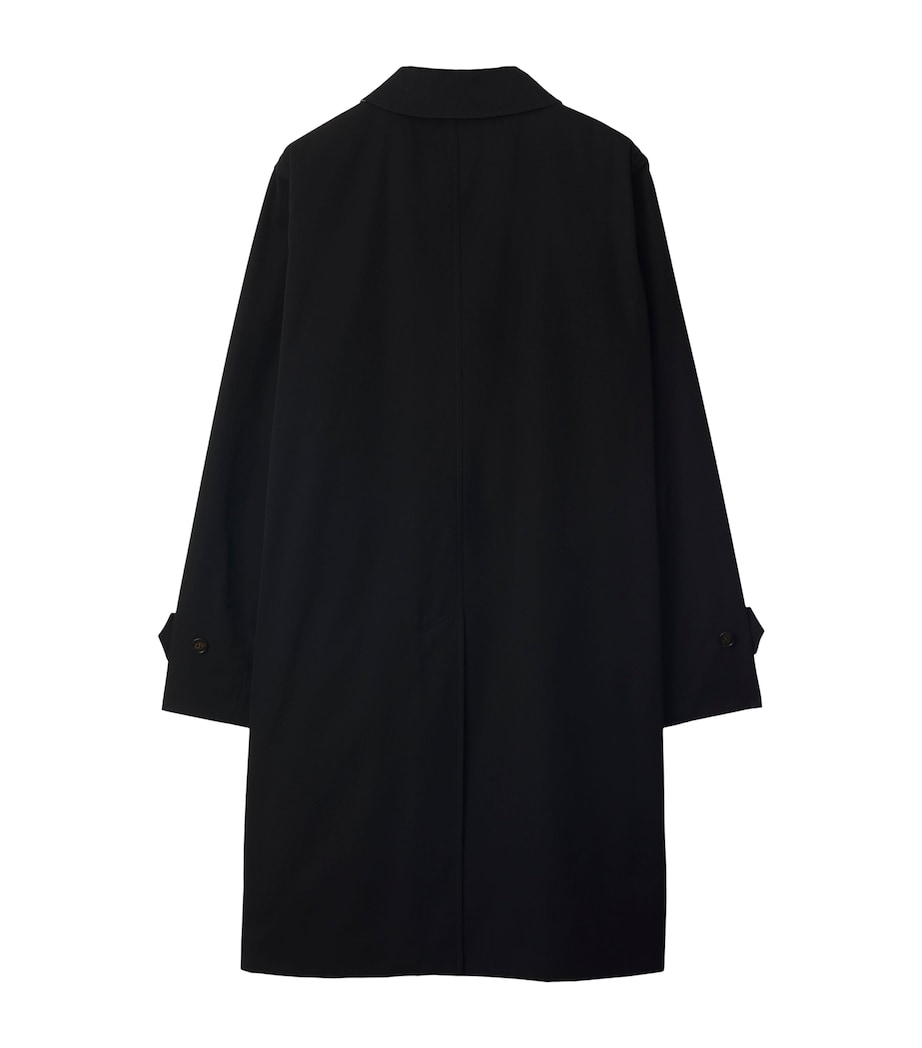 Cotton Gabardine Car Coat BLACK Image 6