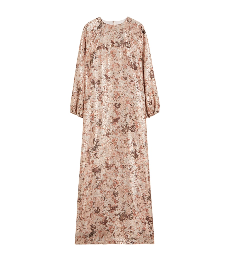 Metallic Silk Gown ROSE GOLD Image 1