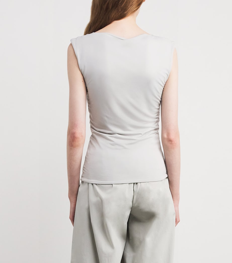 90s V-Neck Top SILVER Image 4