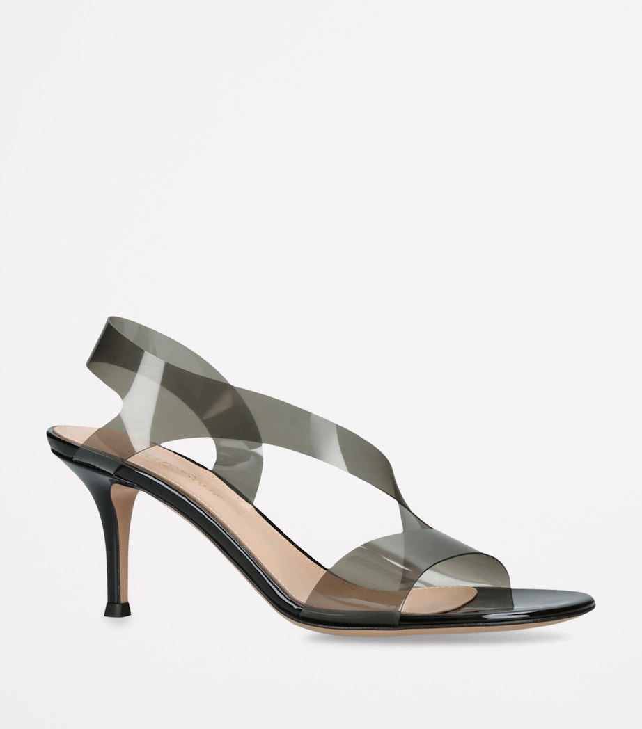 Leather Metropolis Sandals 70 BLACK Image 3