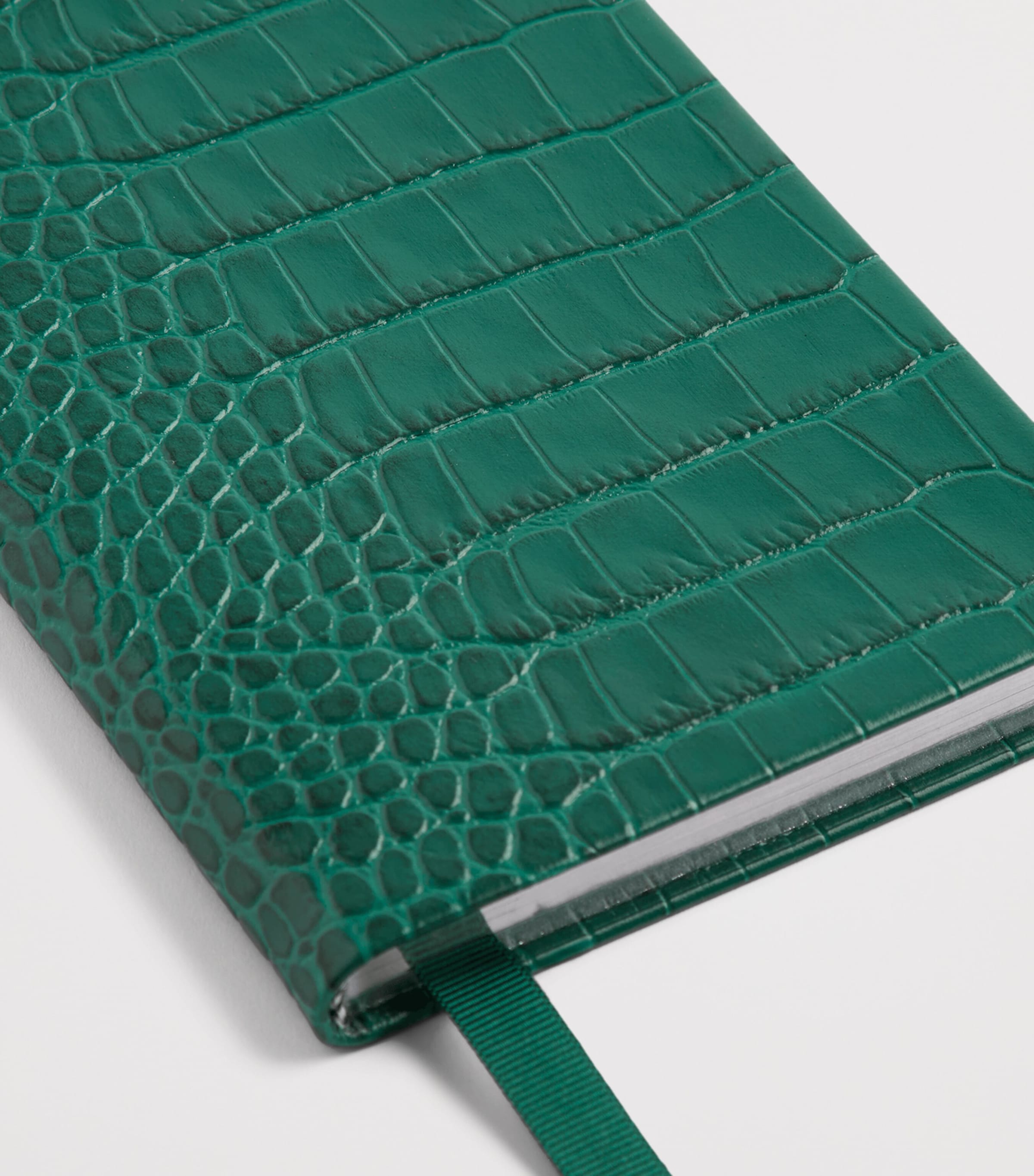 Smythson Mara Leather Chelsea Notebook Petrol Image 2